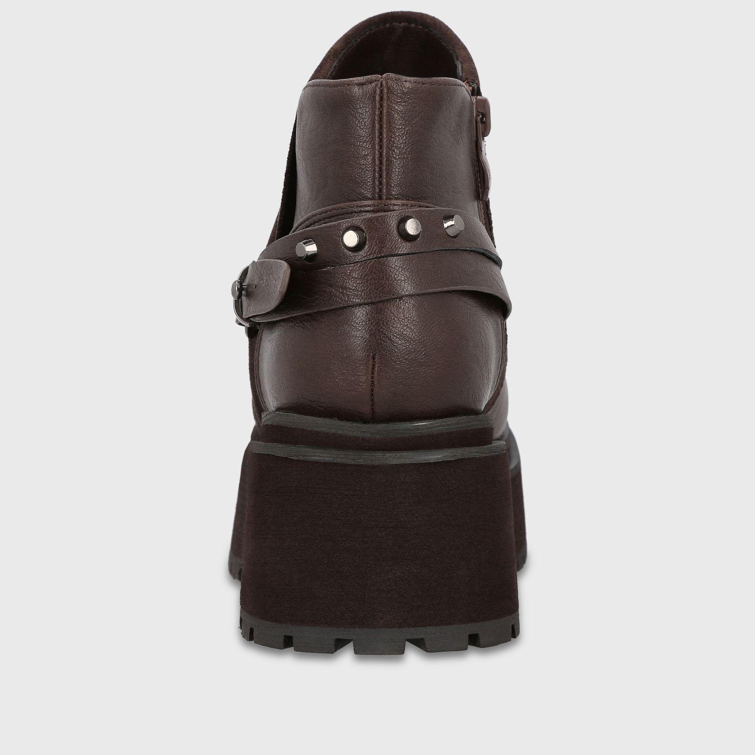 Botin Plataforma Café Mujer 1509B Gotta-4