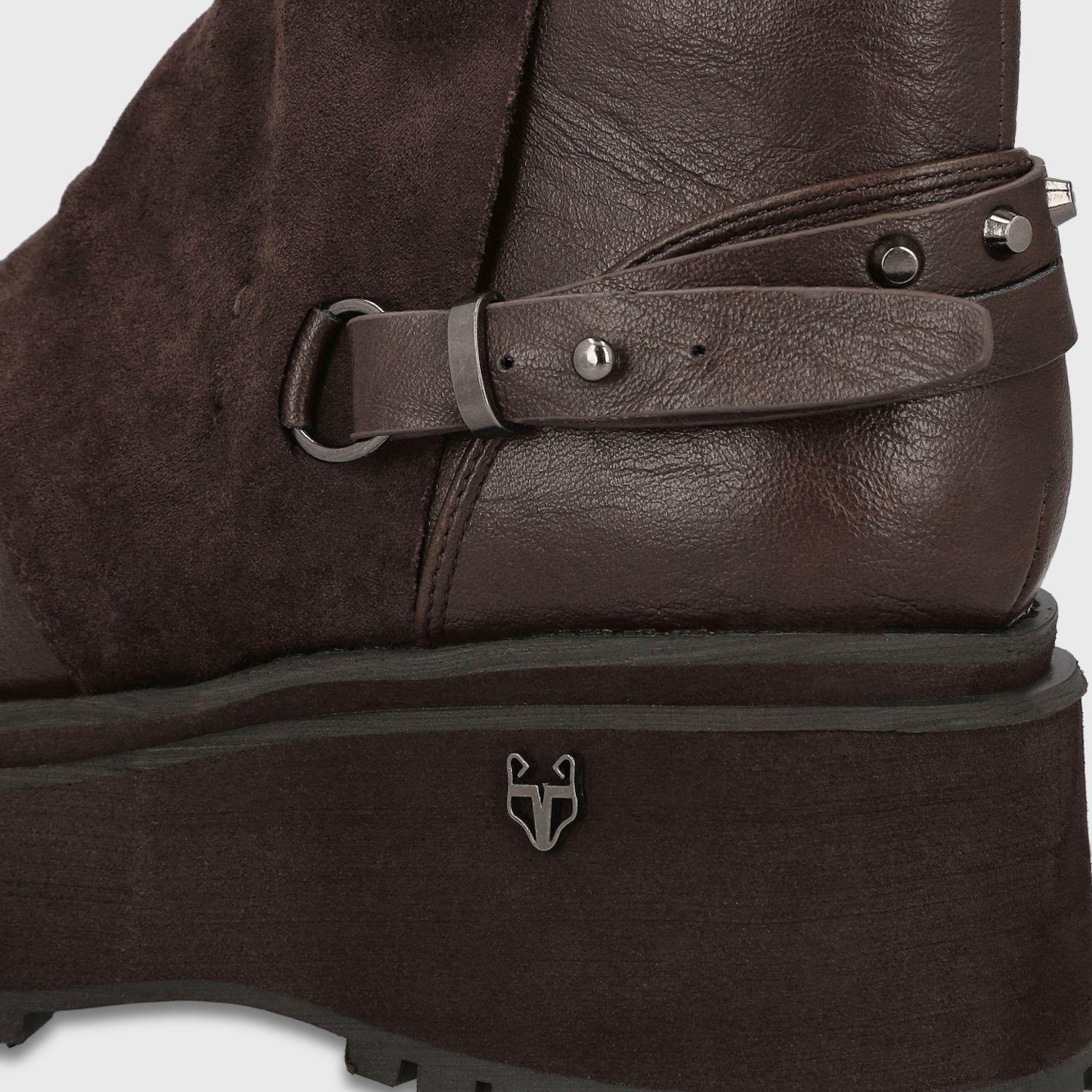 Botin Plataforma Café Mujer 1509B Gotta-5
