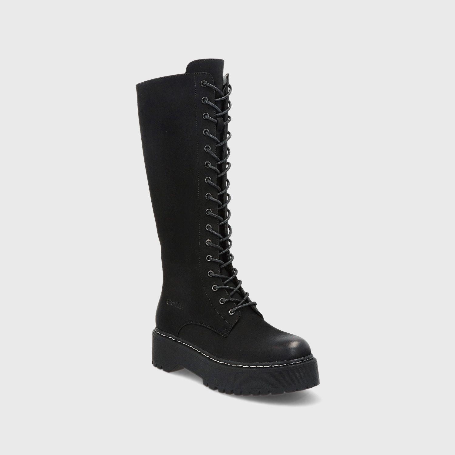 Bota Plataforma Negra Mujer 26061 Gotta-1