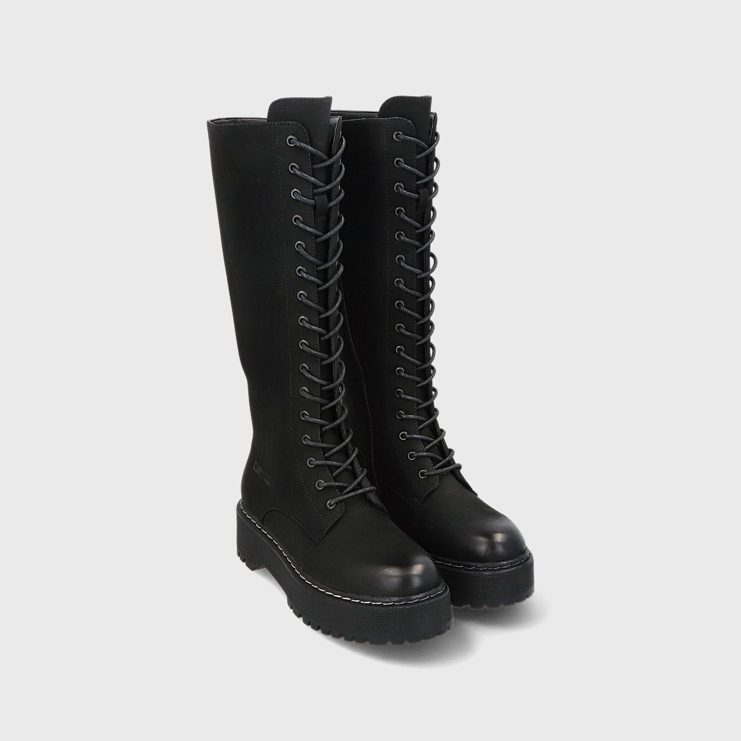Bota Plataforma Negra Mujer 26061 Gotta-2