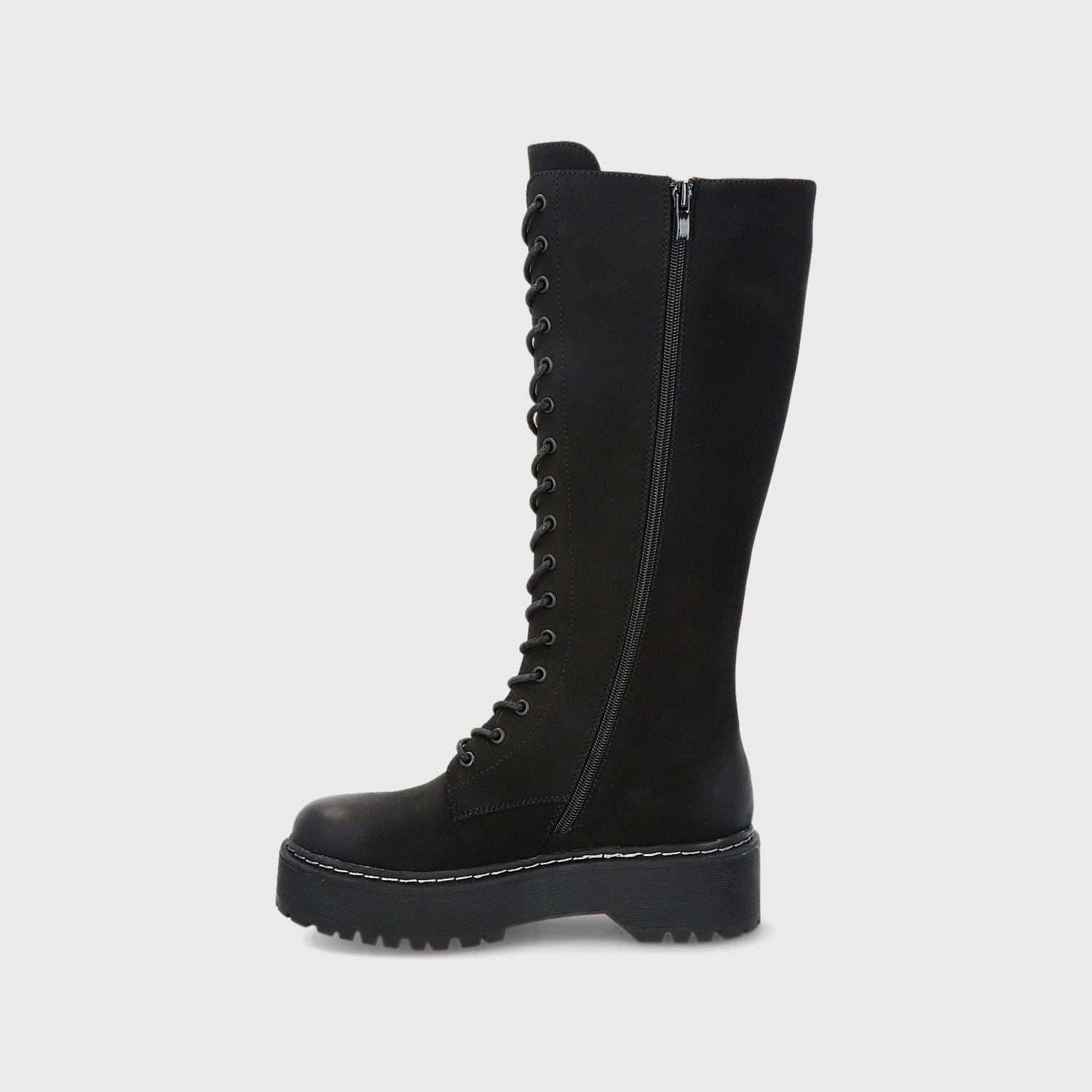 Bota Plataforma Negra Mujer 26061 Gotta-3