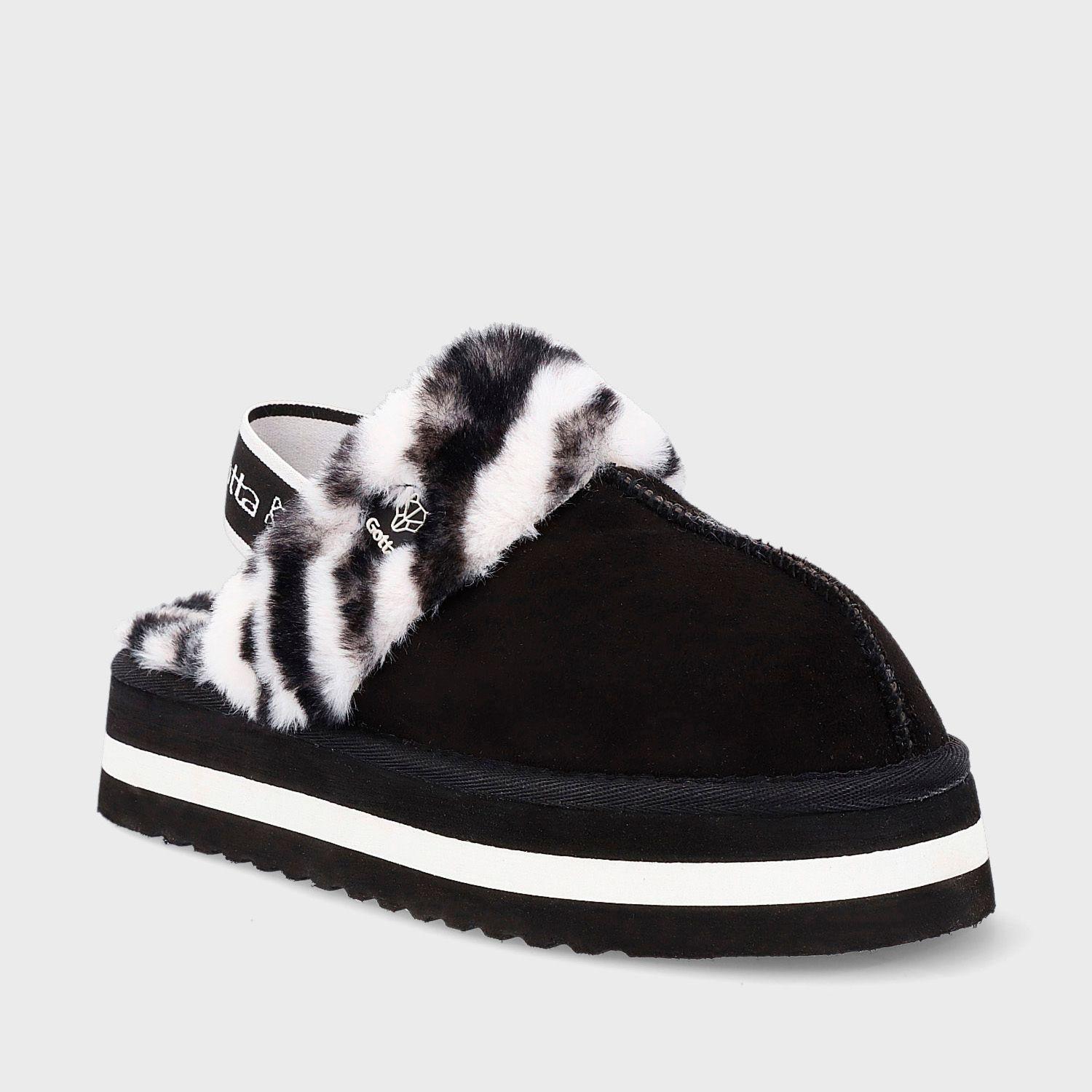 Slipper Negra Mujer 15311 Gotta-1