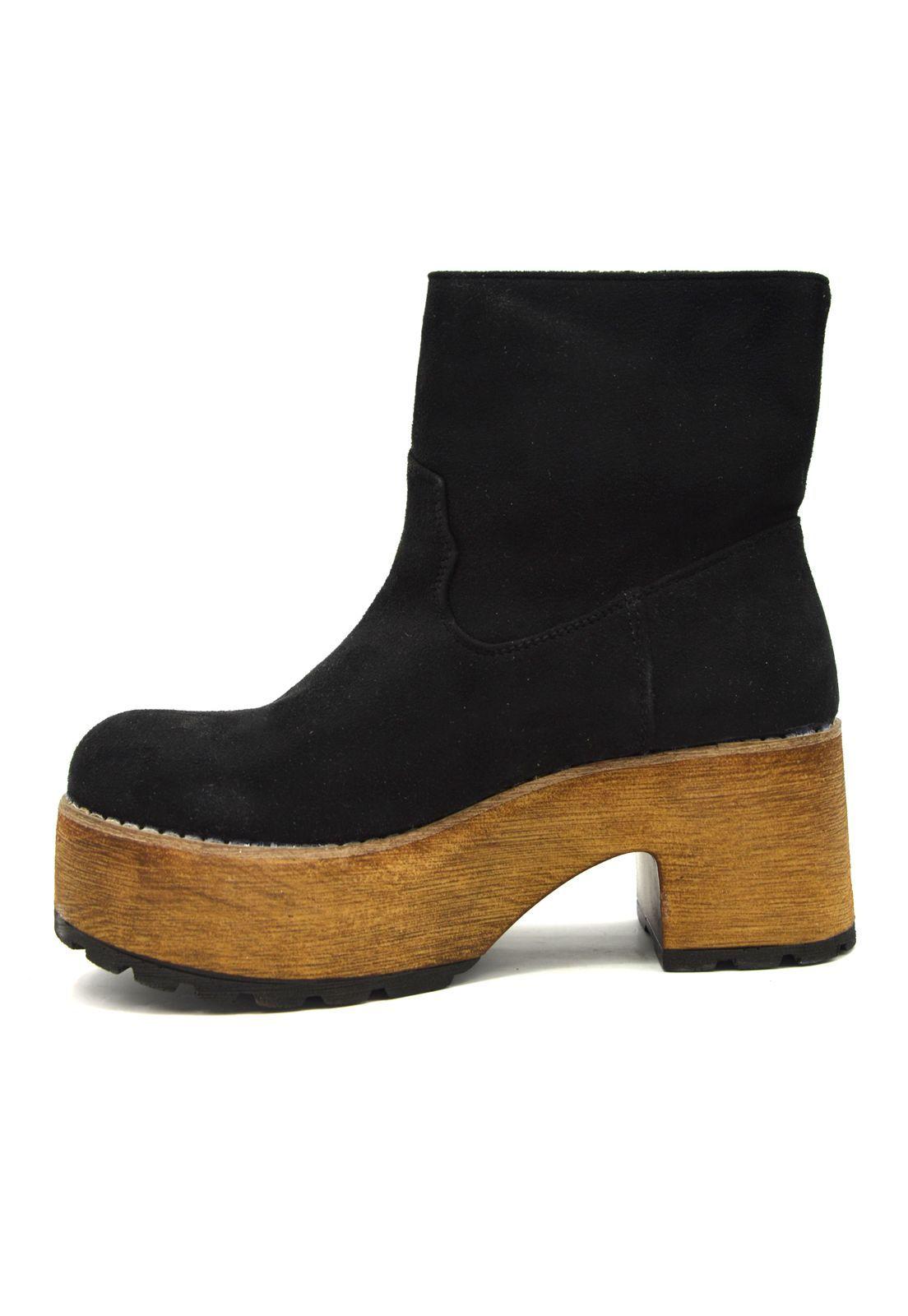 BOTIN NEGRO PLATAFORMA 77025-3