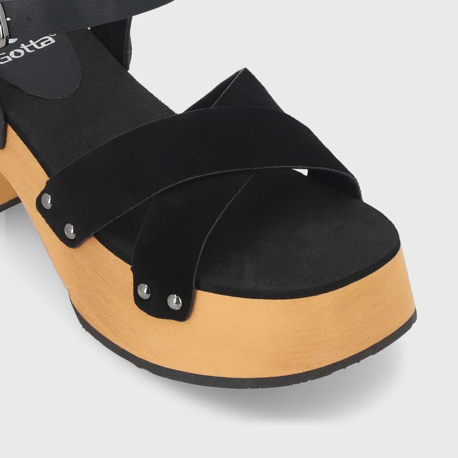 Sandalia Negra  Mujer 35263 Gotta-5