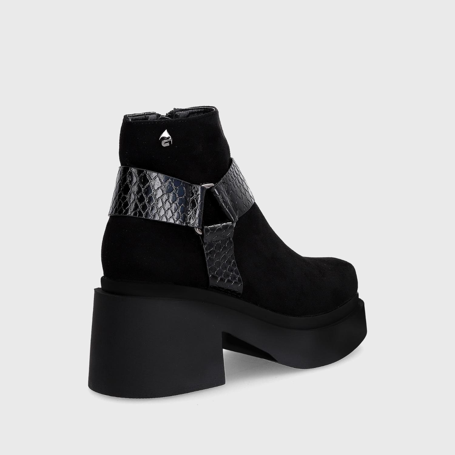 Botín Taco Negro Mujer 25673 Gotta-4