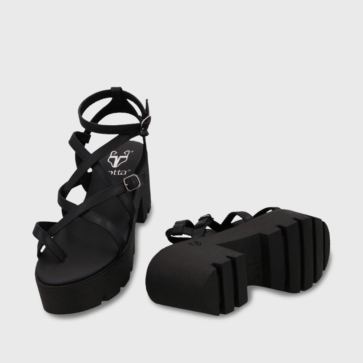 Sandalia Plataforma Negra Mujer 43024 Gotta-6