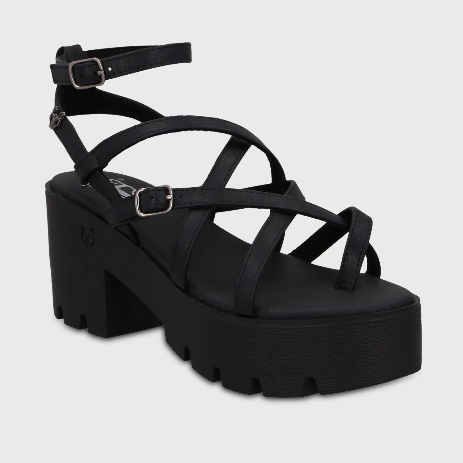 Sandalia Plataforma Negra Mujer 43024 Gotta-1