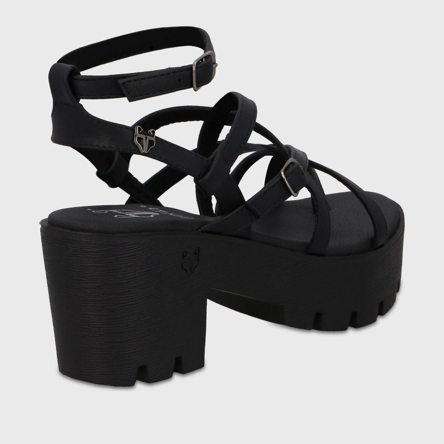 Sandalia Plataforma Negra Mujer 43024 Gotta-4