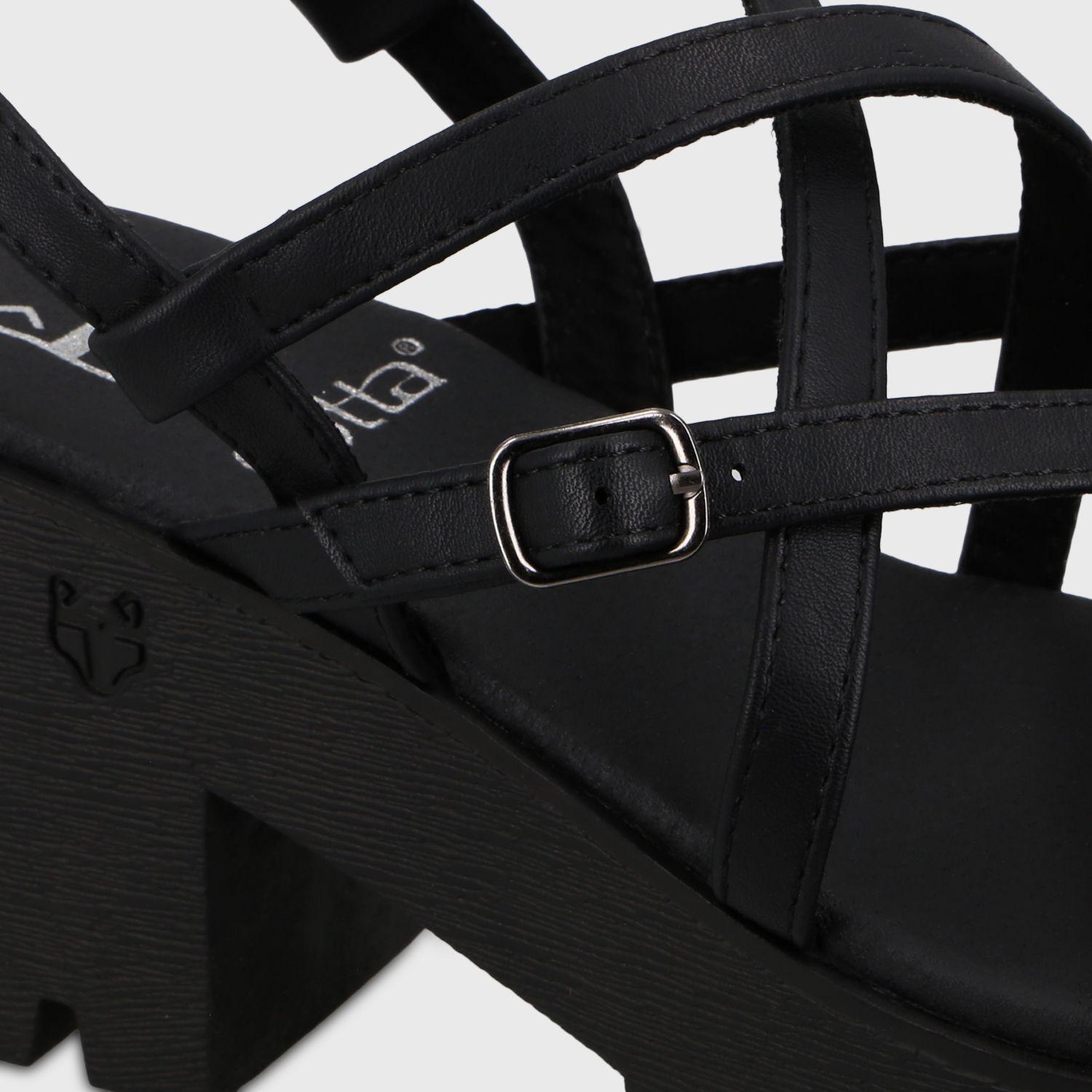 Sandalia Plataforma Negra Mujer 43024 Gotta-5