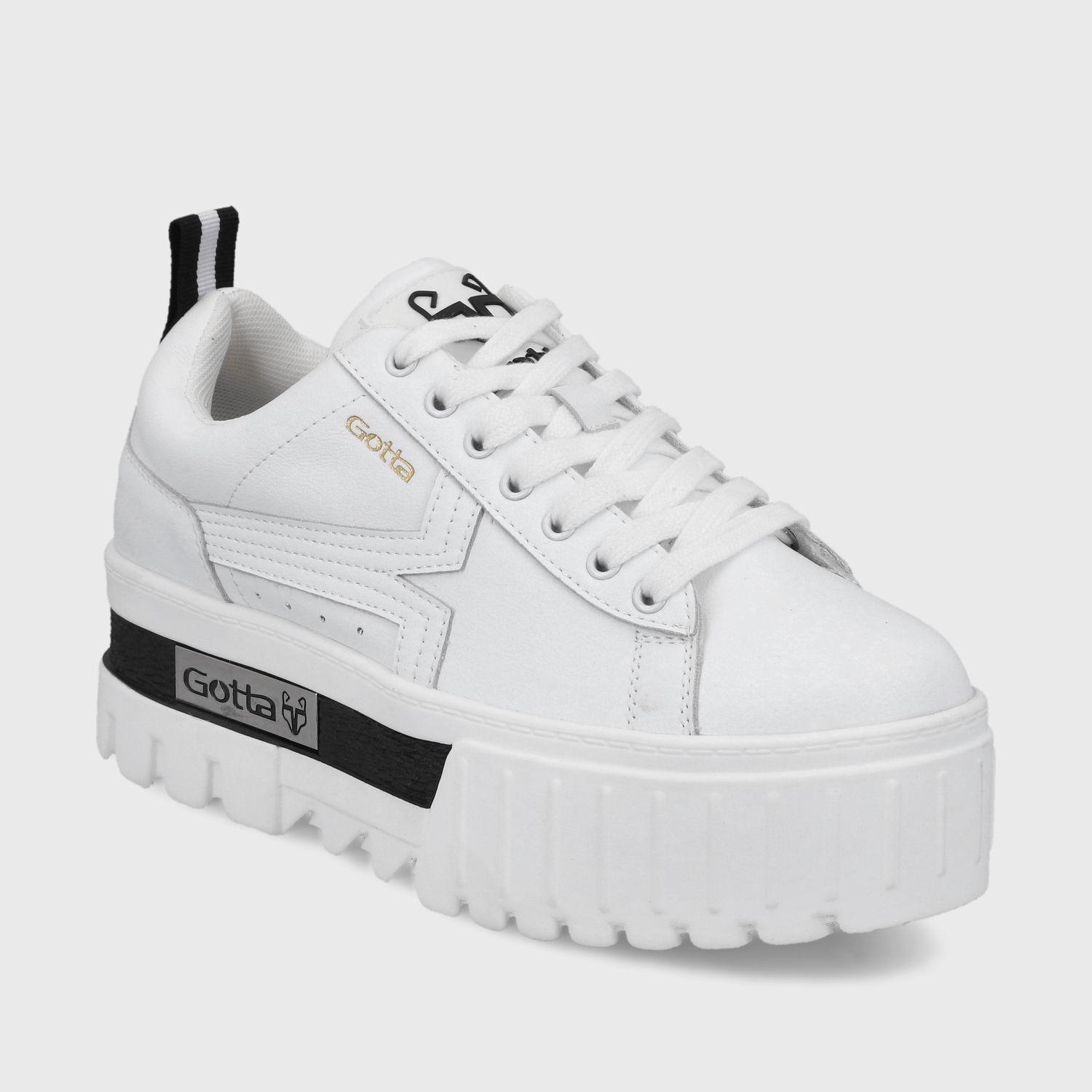 Zapatilla Plataforma Blanca  Mujer 23243 Gotta-1