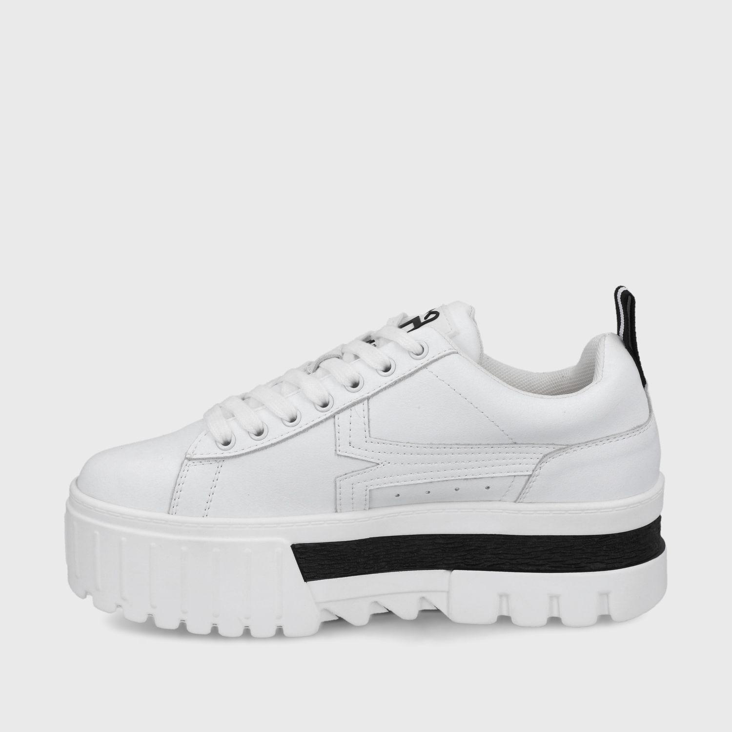Zapatilla Plataforma Blanca  Mujer 23243 Gotta-3