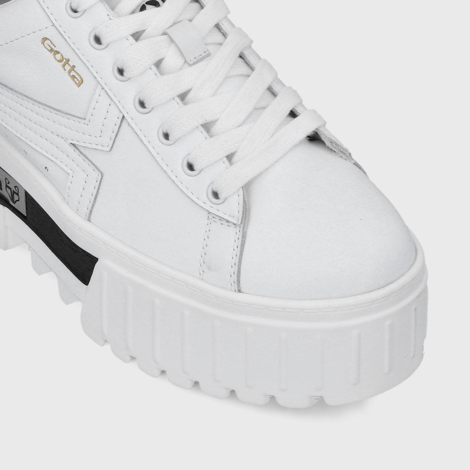 Zapatilla Plataforma Blanca  Mujer 23243 Gotta-5