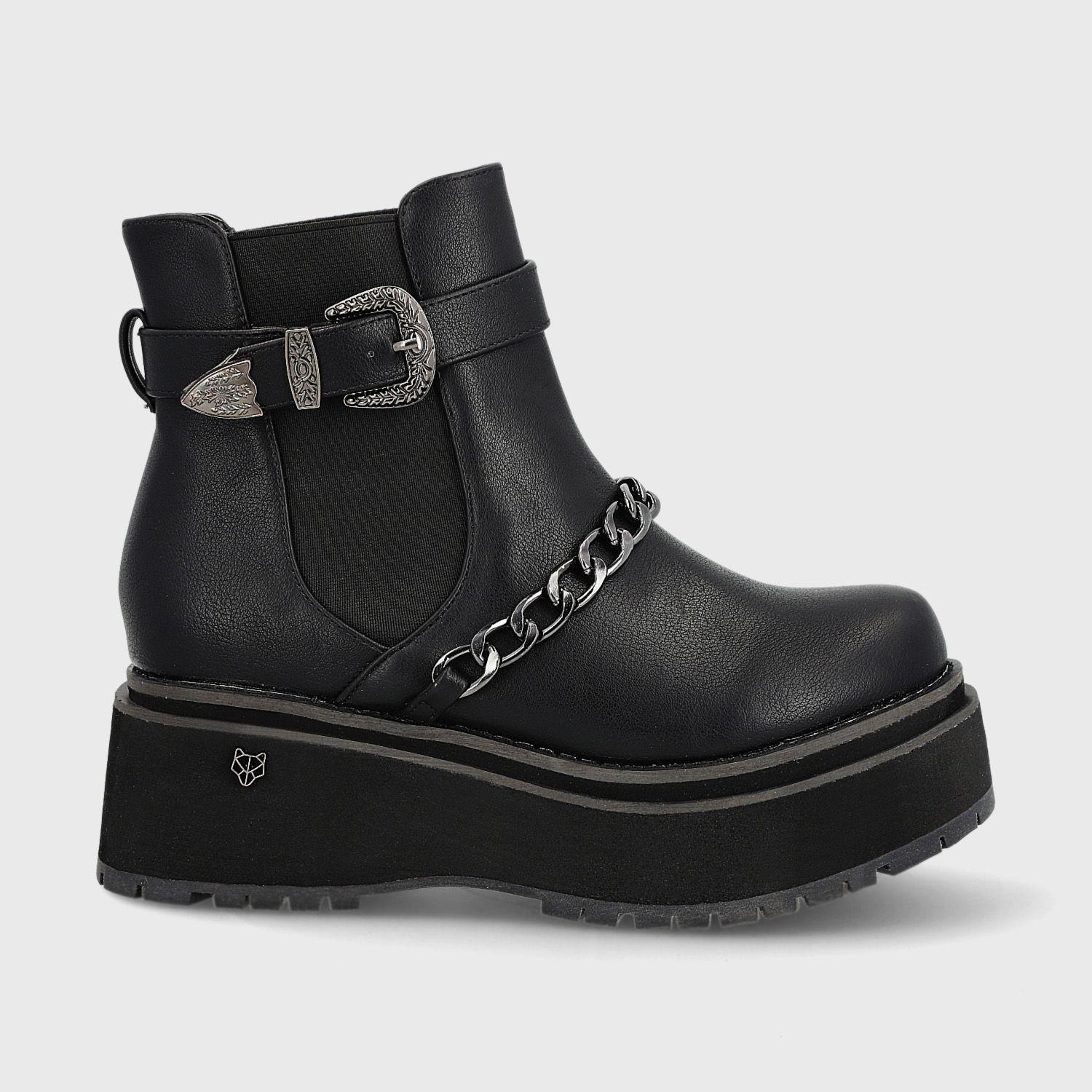 Botín Negro Mujer 15095 Gotta-0