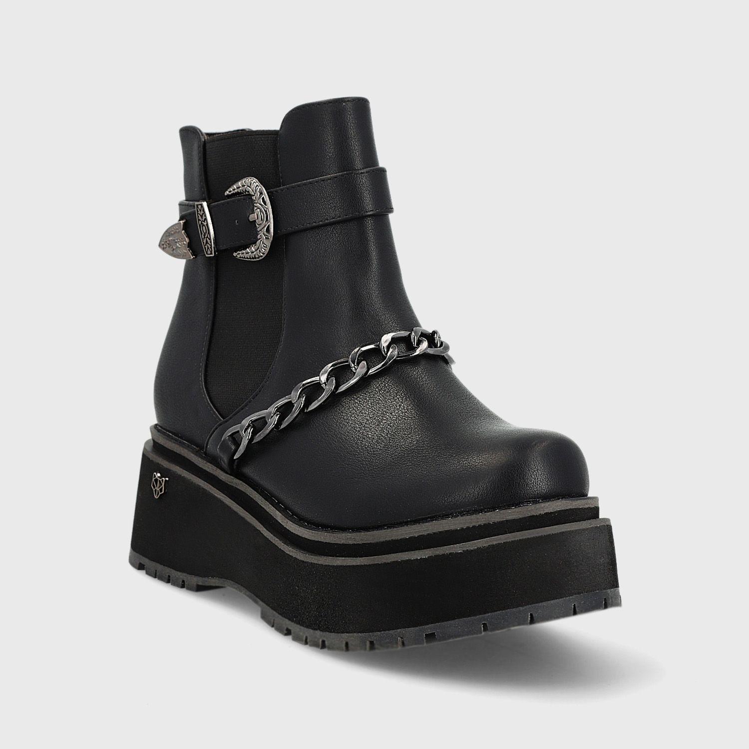 Botín Negro Mujer 15095 Gotta-1