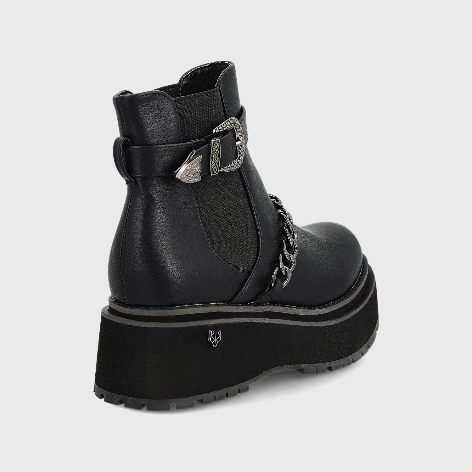 Botín Negro Mujer 15095 Gotta-4