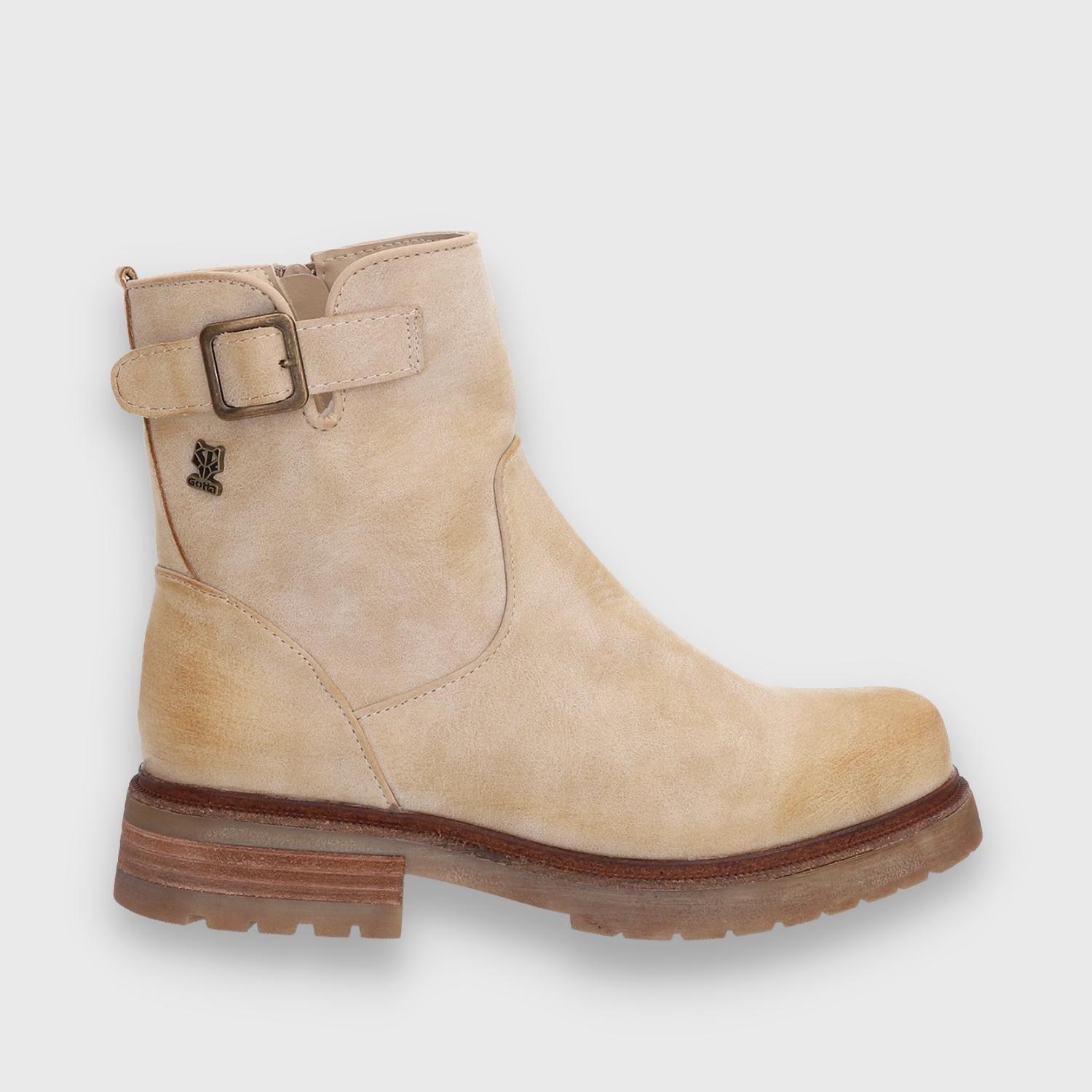 Botín Beige Mujer 25730 Gotta-0