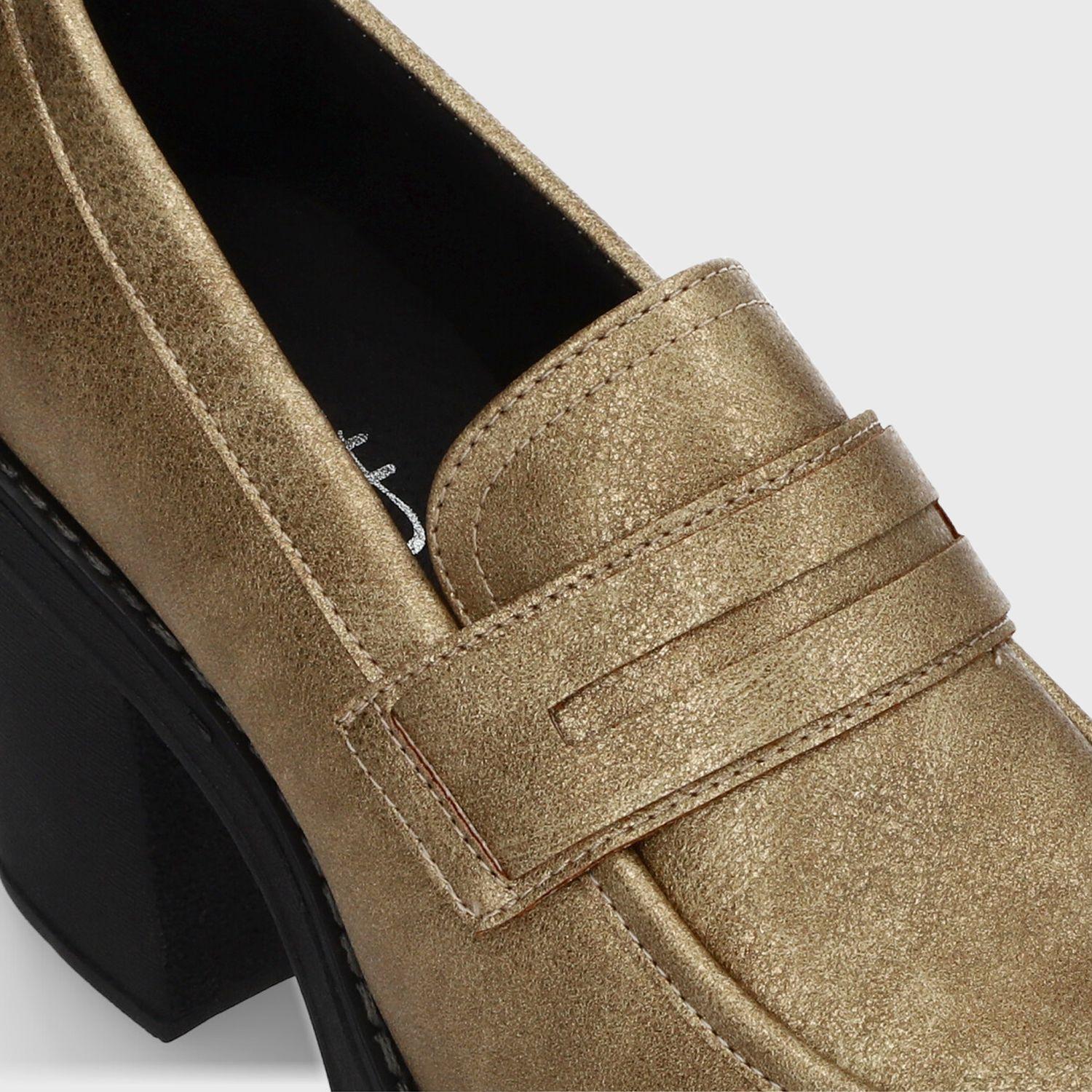 Zapato Taco Dorado Mujer 13503 Gotta-5