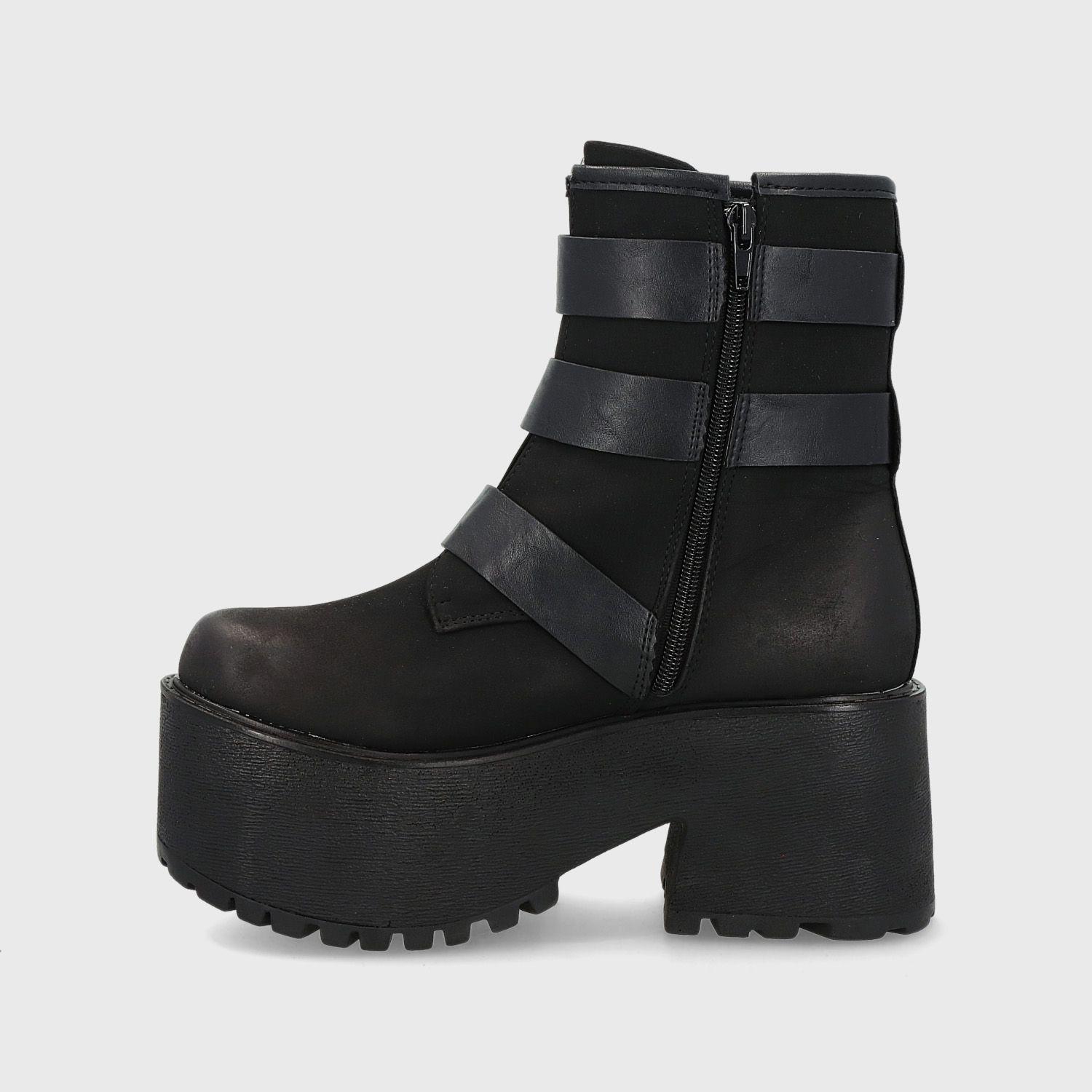 Botín Plataforma Negro Mujer 15176 Gotta-3