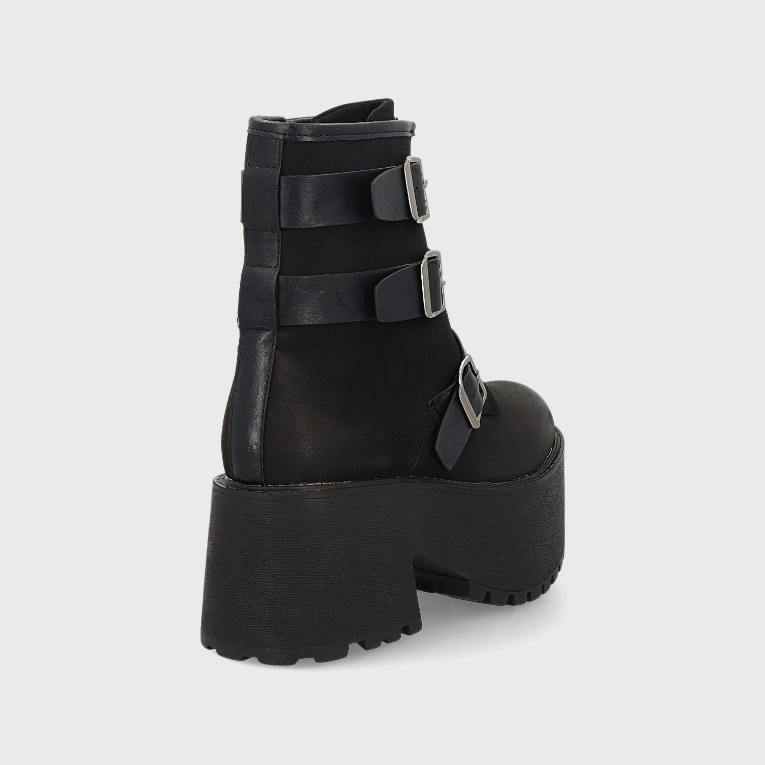 Botín Plataforma Negro Mujer 15176 Gotta-4