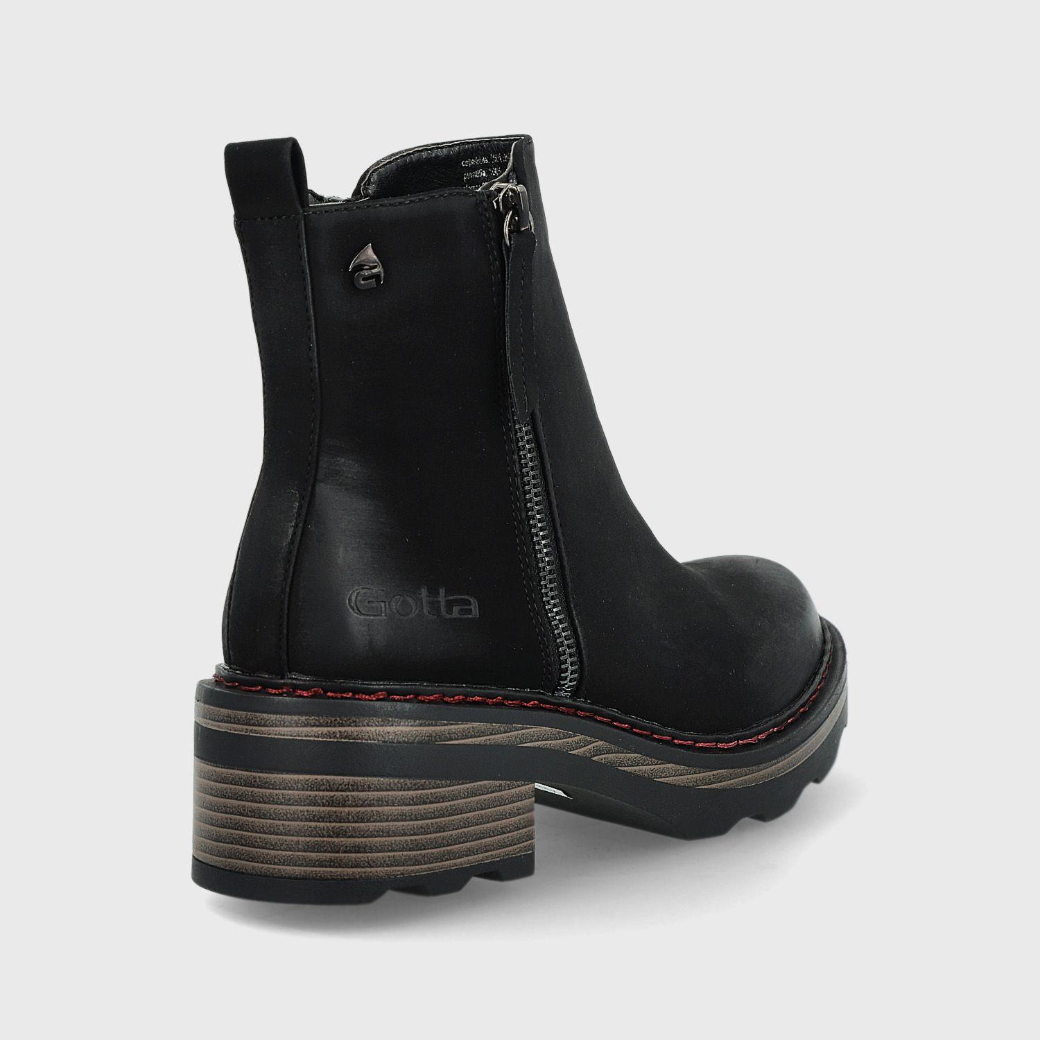 Botín Negro Mujer 25751 Gotta-4