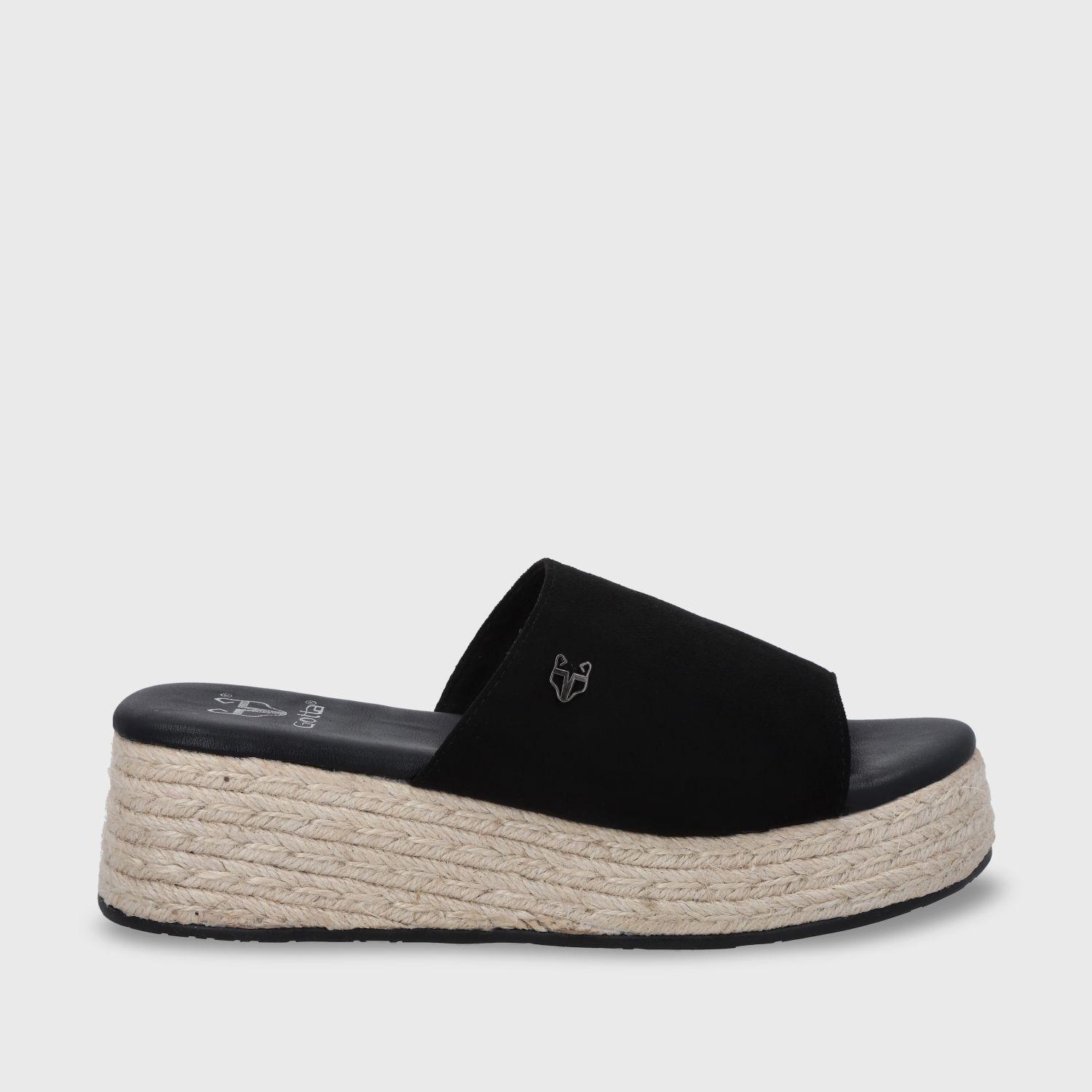 Sandalia Plataforma Negro Mujer 55971 Gotta-0