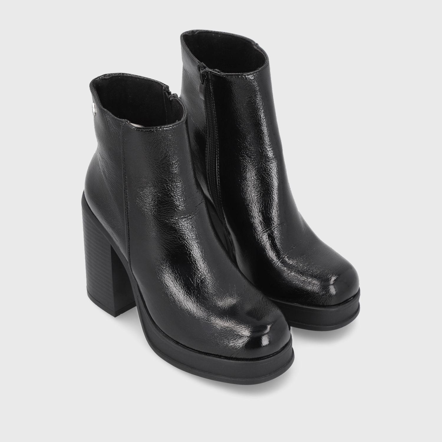 Botín Negro Charol Mujer 33782 Gotta-2