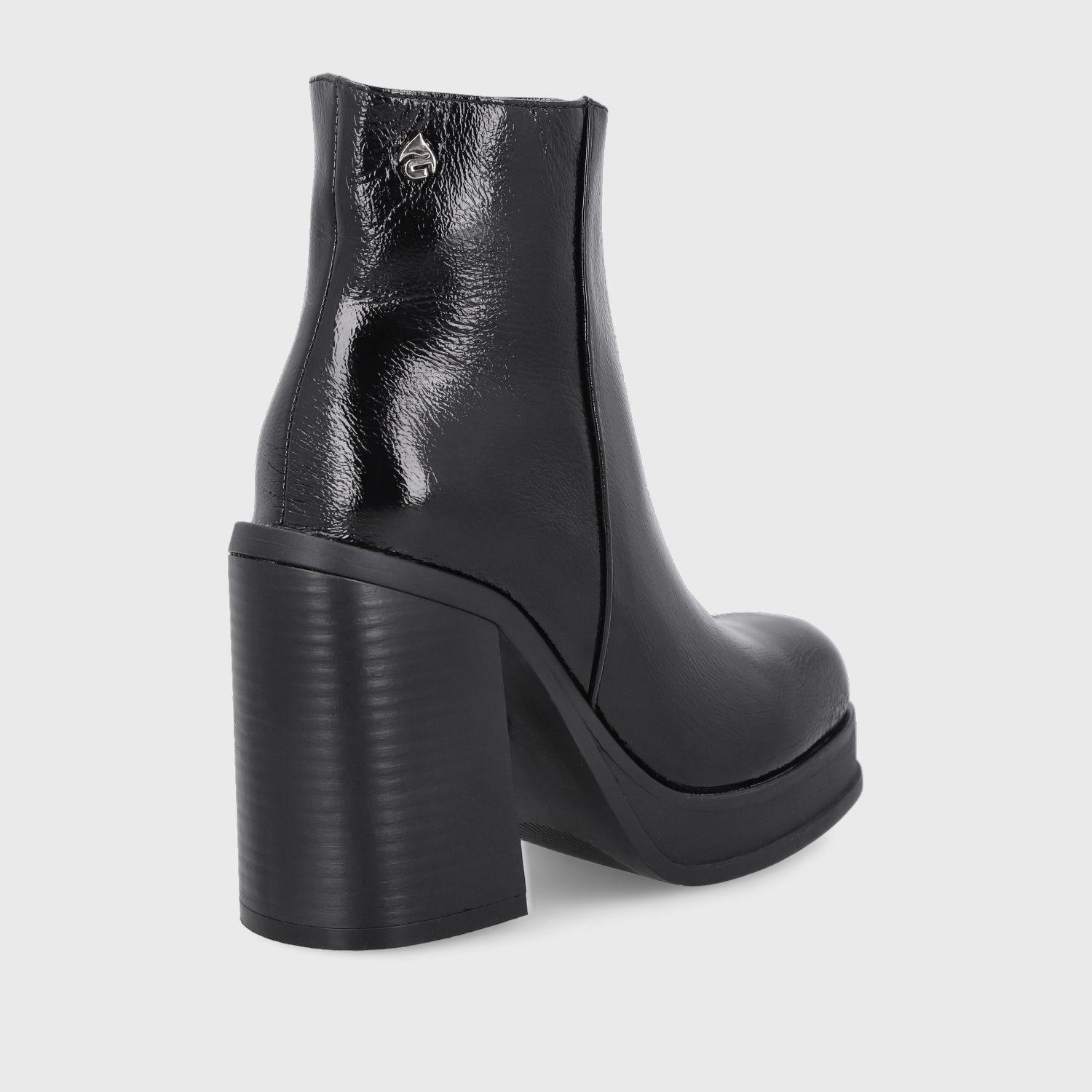 Botín Negro Charol Mujer 33782 Gotta-4