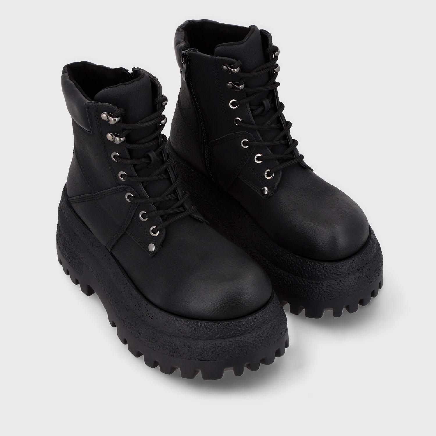 Botin Plataforma Negro Mujer 55290 Gotta-2