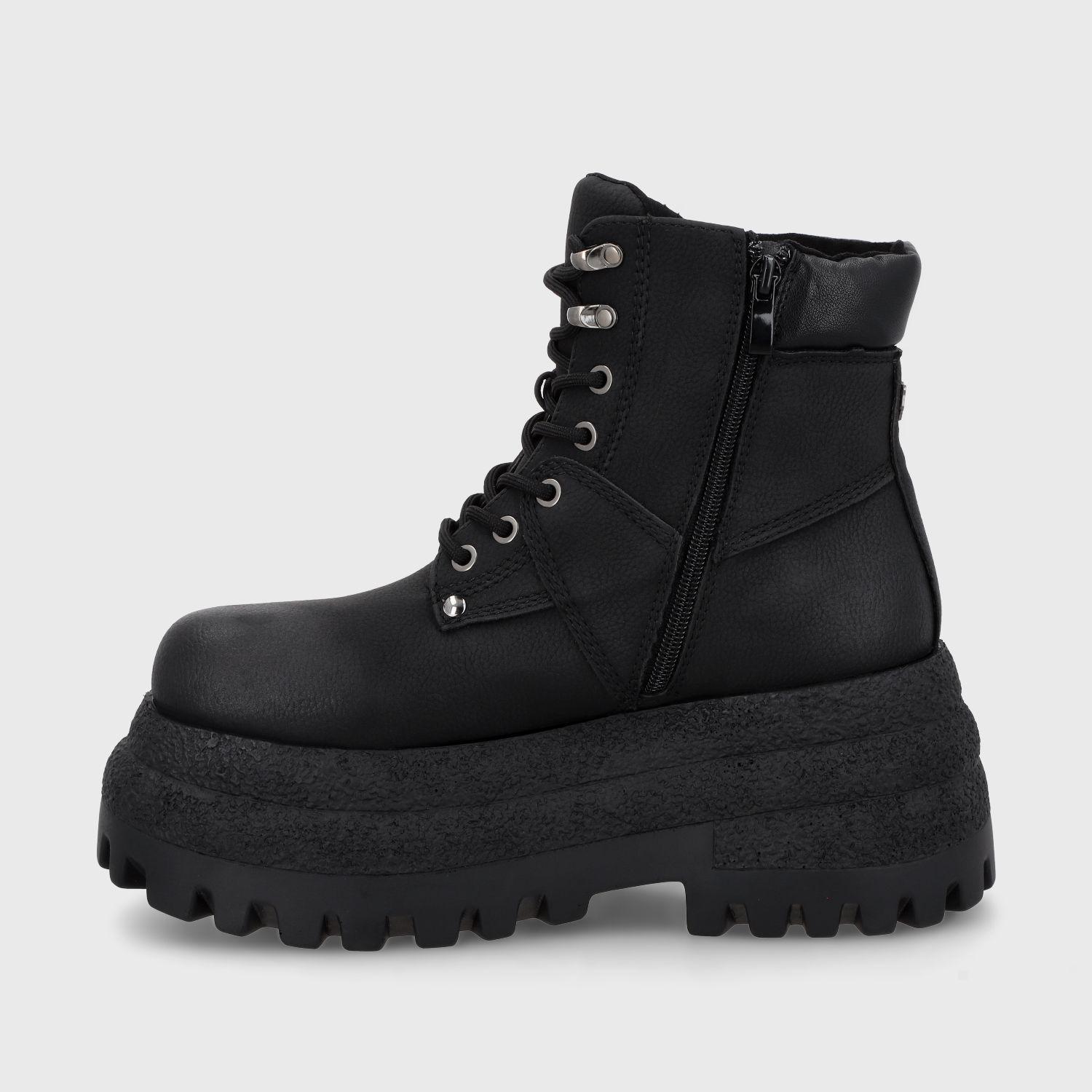 Botin Plataforma Negro Mujer 55290 Gotta-3