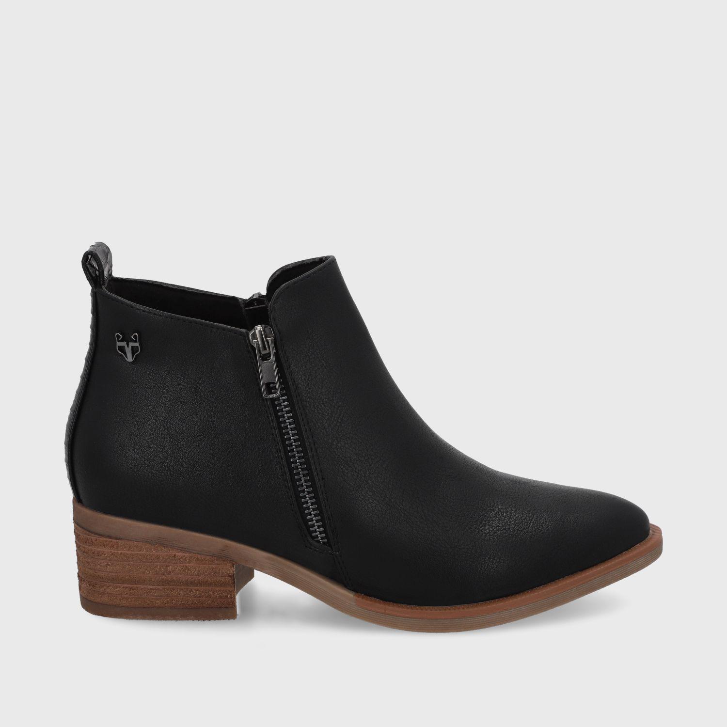 Botín Taco Negro Mujer 43101 Gotta-0