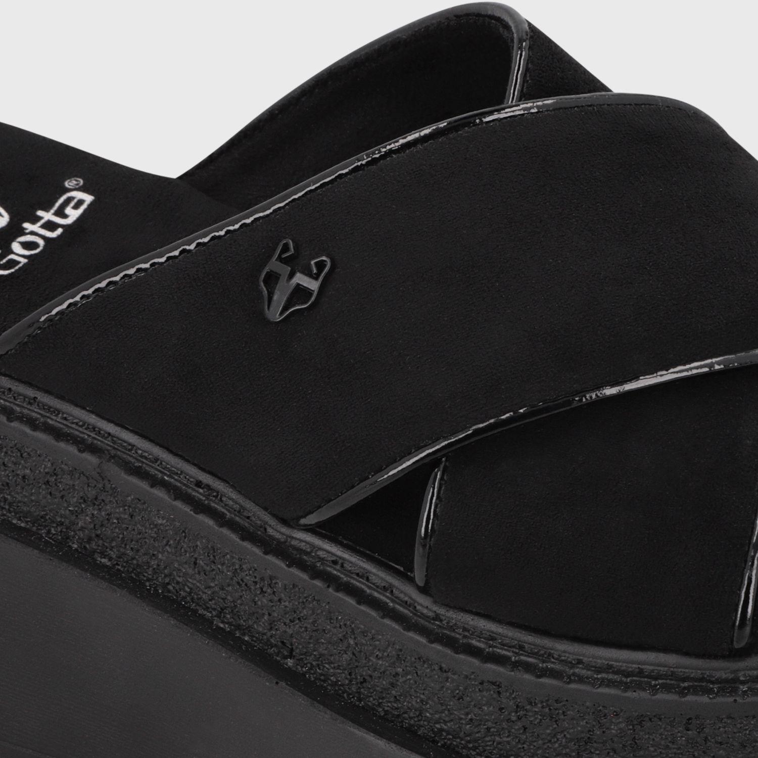 Sandalia Plataforma Negra Mujer 65930 Gotta-5
