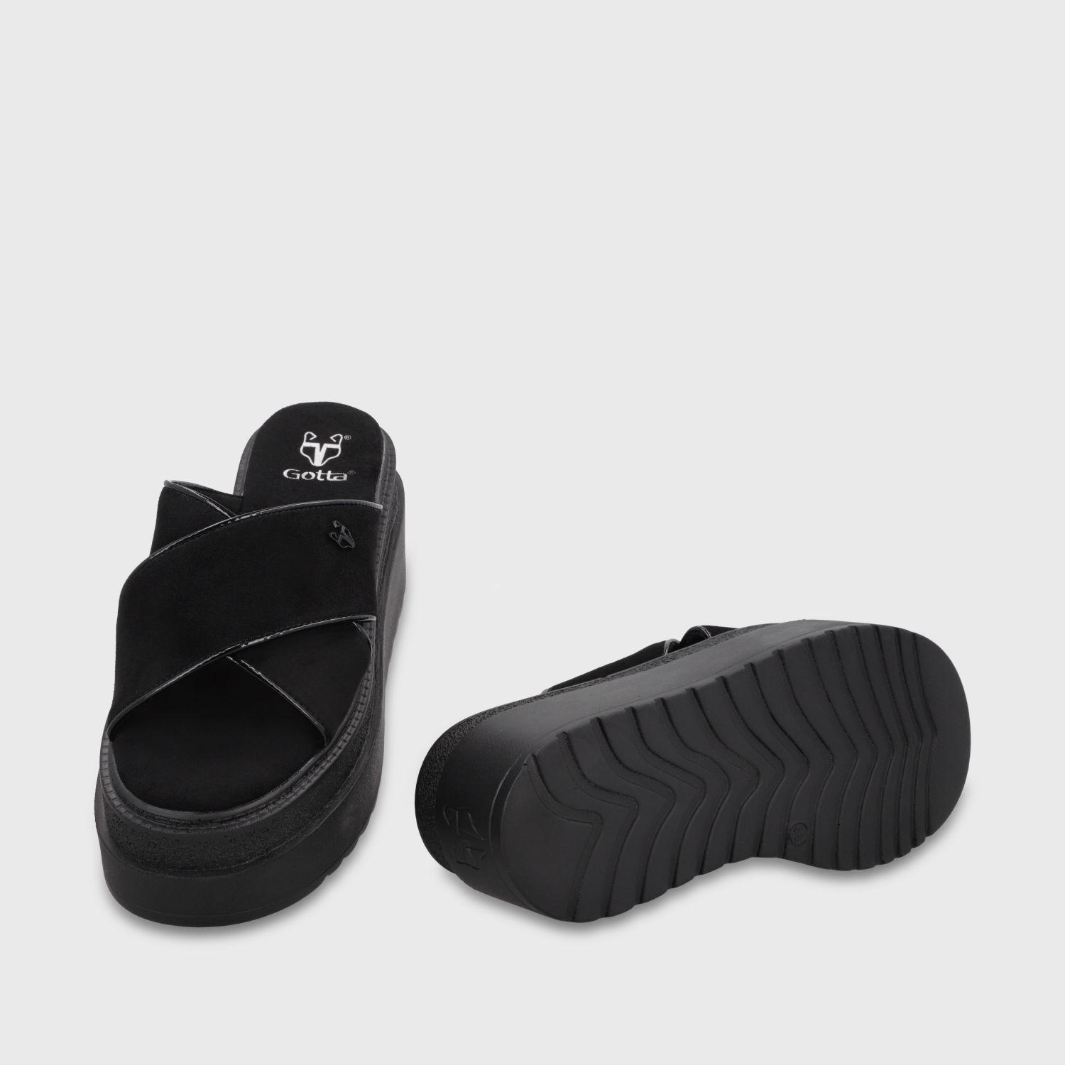 Sandalia Plataforma Negra Mujer 65930 Gotta-6