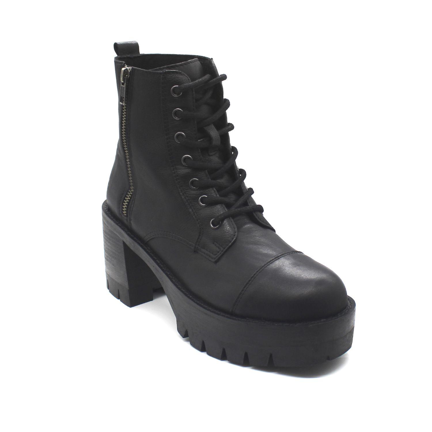 BOTIN CUERO NEGRO 18563-1