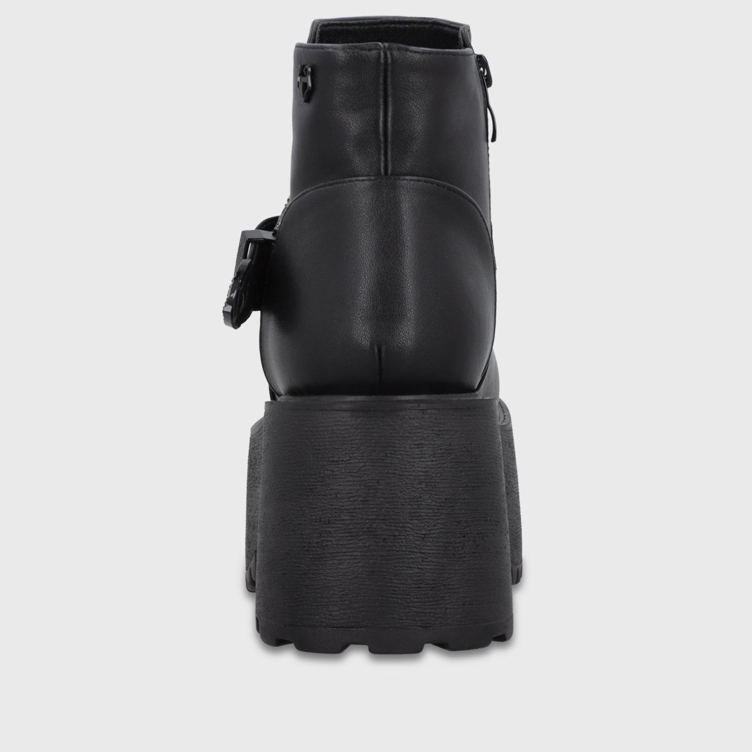 Botin Plataforma Negro Mujer 1517B1 Gotta-4