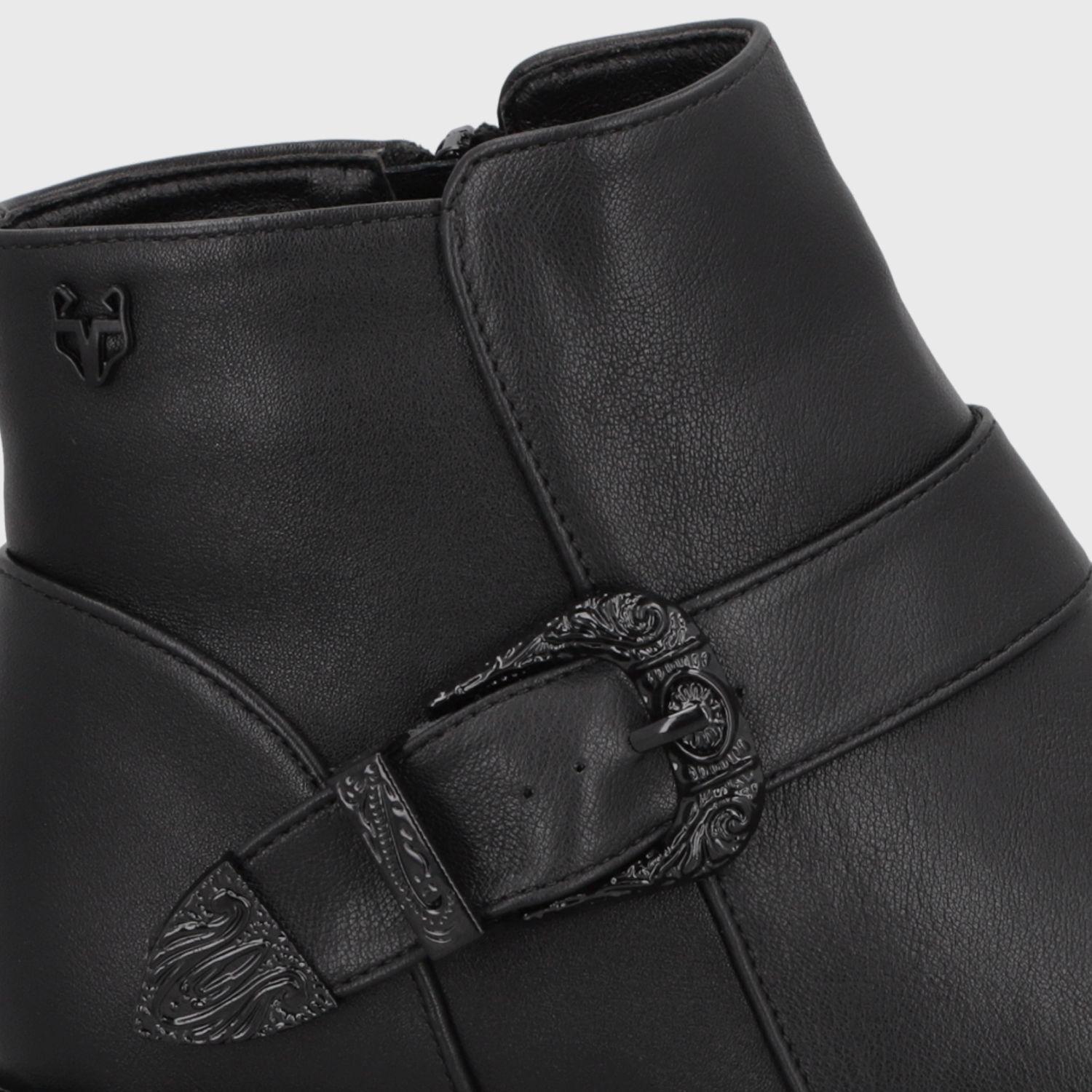 Botin Plataforma Negro Mujer 1517B1 Gotta-5