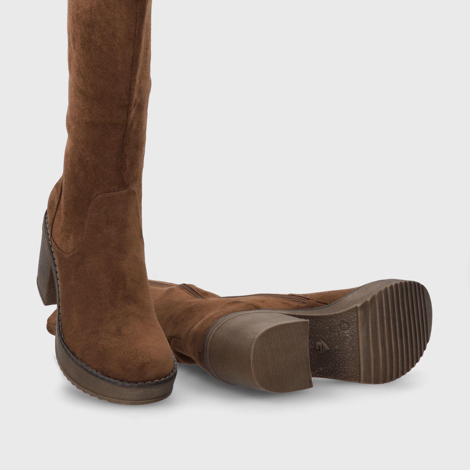 Bota Taco Café Mujer 13501 Gotta-6