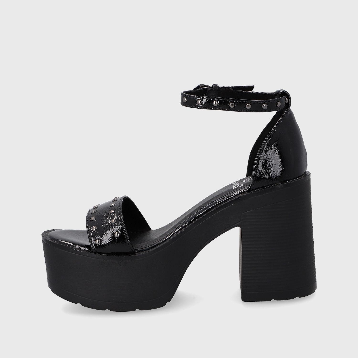 Sandalia Plataforma Negra Mujer 15806 Gotta-3