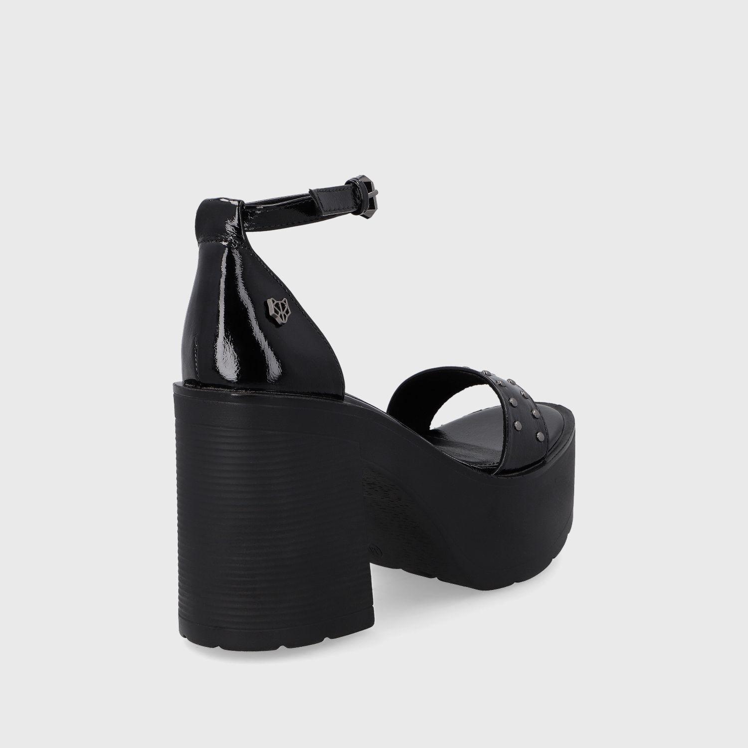 Sandalia Plataforma Negra Mujer 15806 Gotta-4