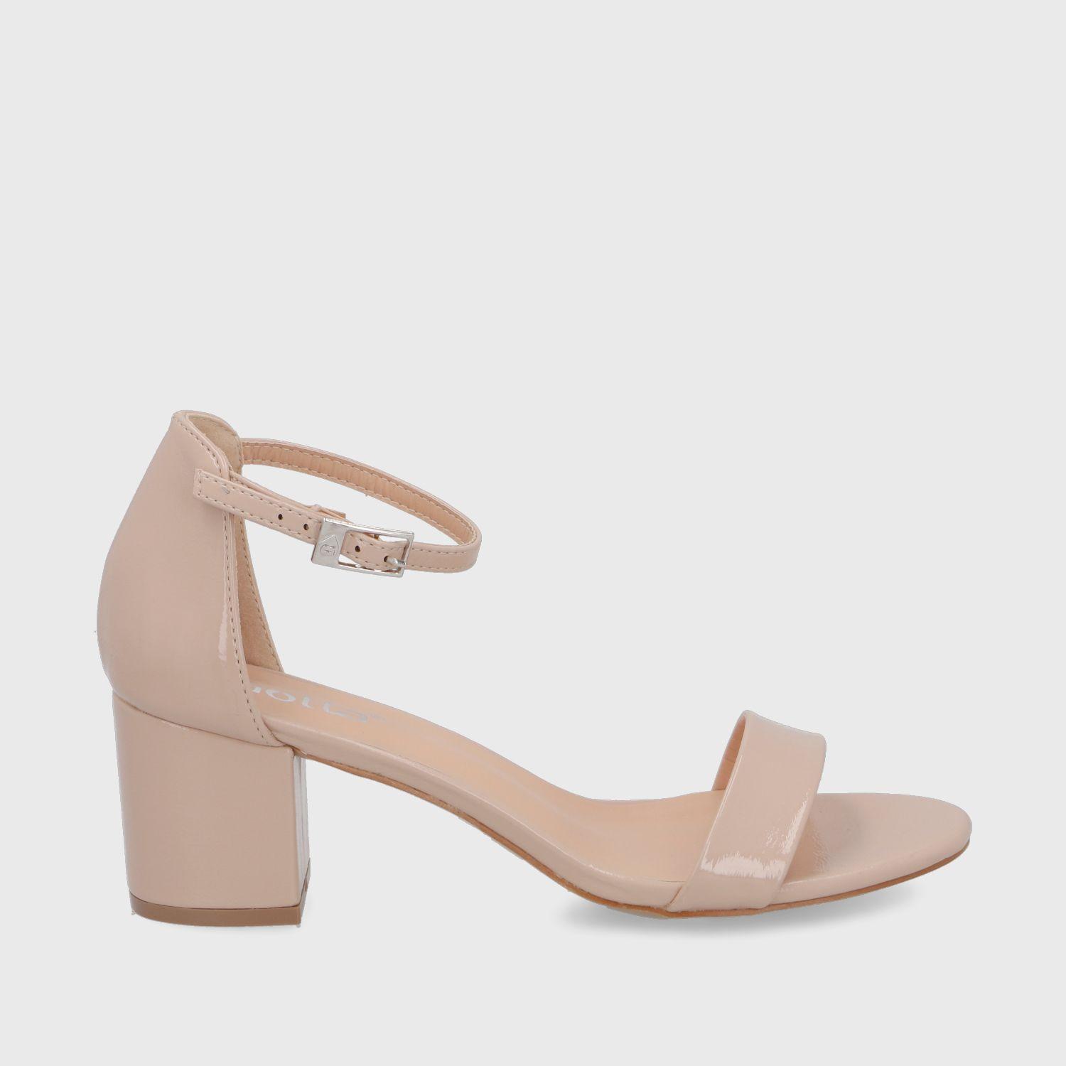 Sandalia Taco Rosada Mujer C6161 Gotta-0