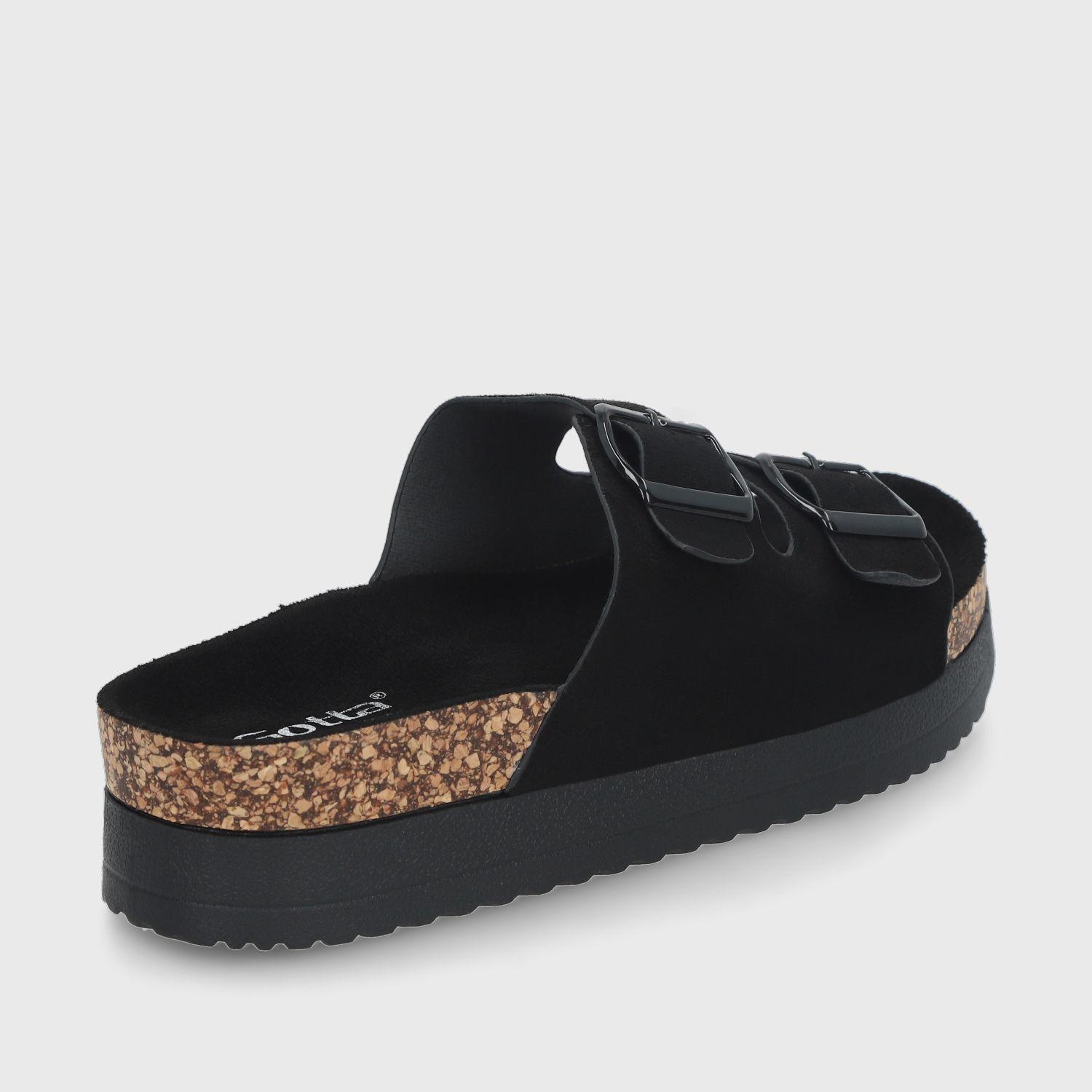 Sandalia Negra Mujer 12062 Gotta-5