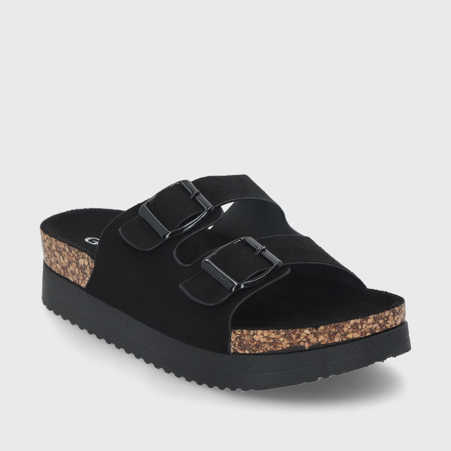 Sandalia Negra Mujer 12062 Gotta-1