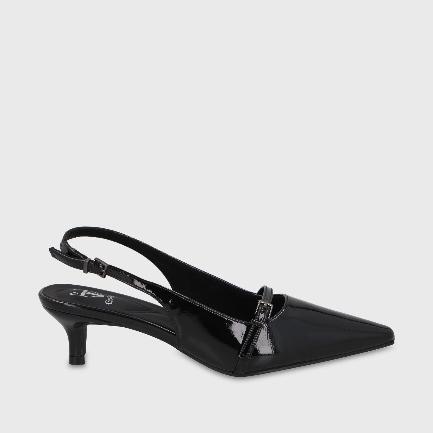 Zapato Taco Negro Mujer 64800 Gotta-0