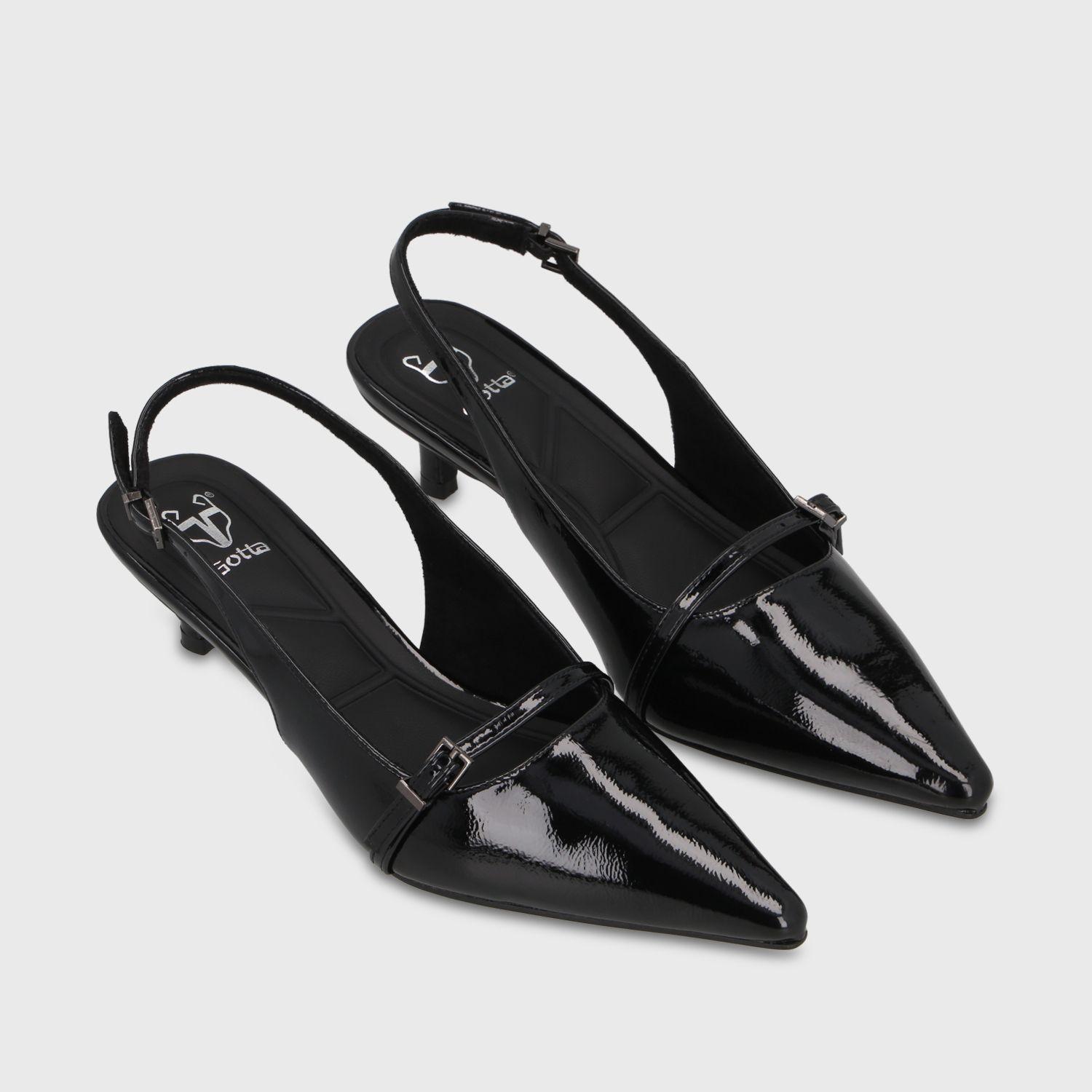 Zapato Taco Negro Mujer 64800 Gotta-2