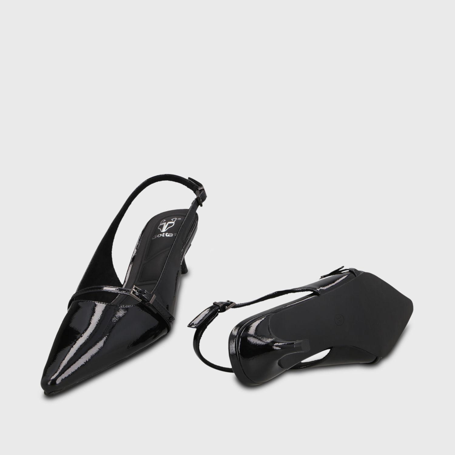 Zapato Taco Negro Mujer 64800 Gotta-6