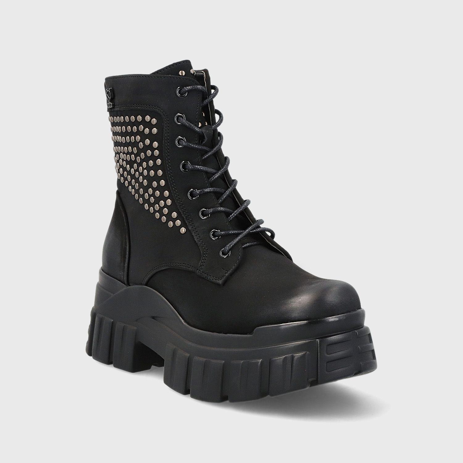 Botín Plataforma Negro Mujer 25663 Gotta-1