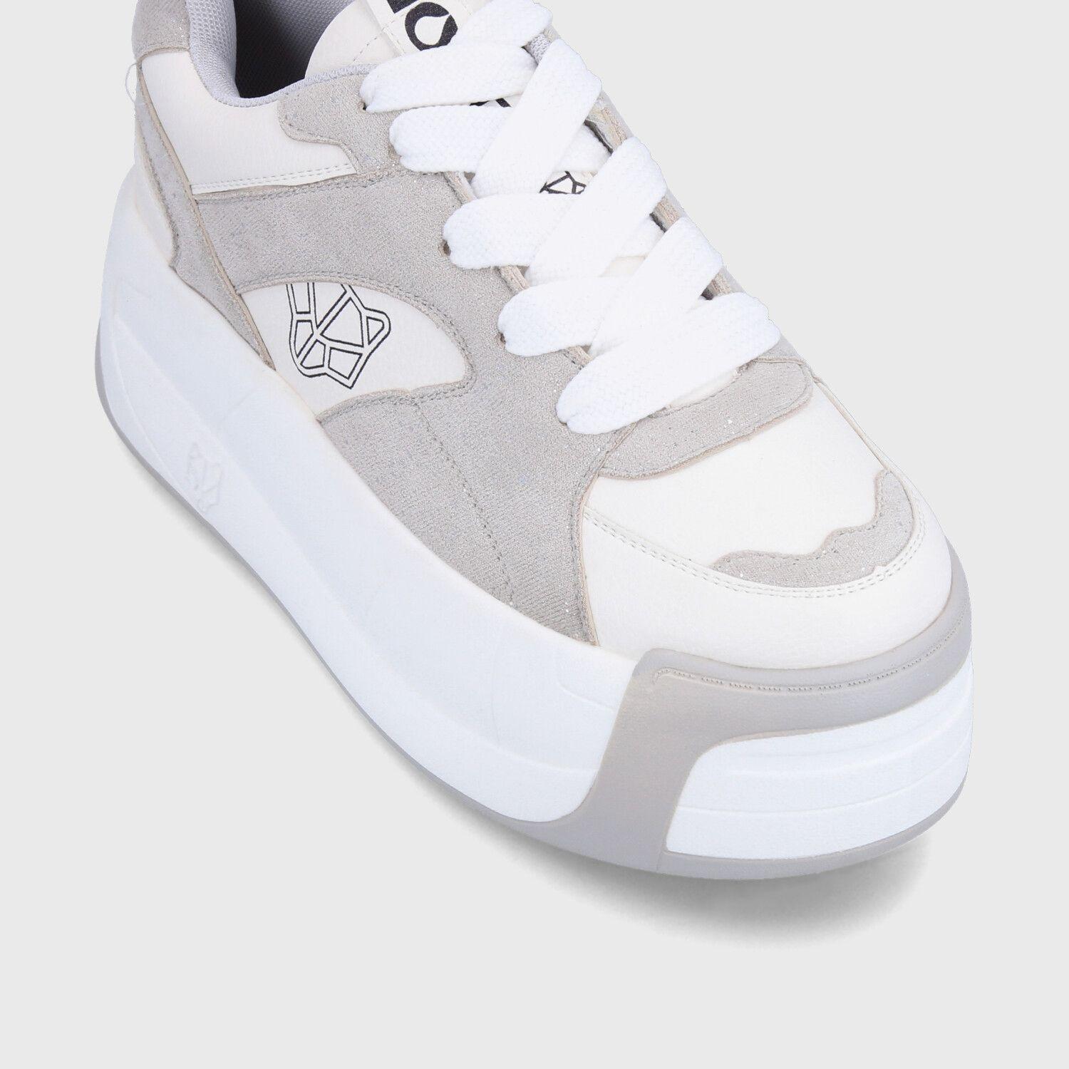 Zapatilla Plataforma Gris Mujer C7325 Gotta-5