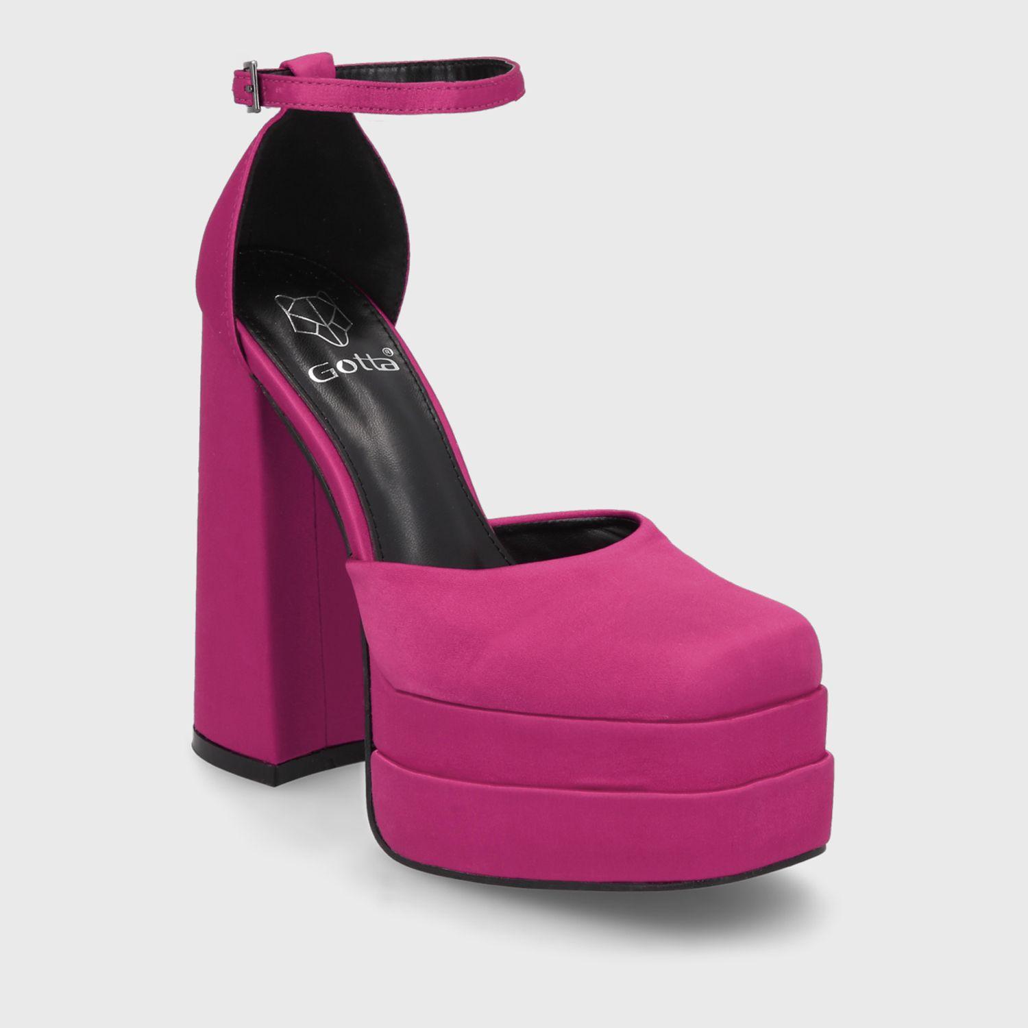 Sandalia Plataforma Fucsia Mujer 25910 Gotta-1