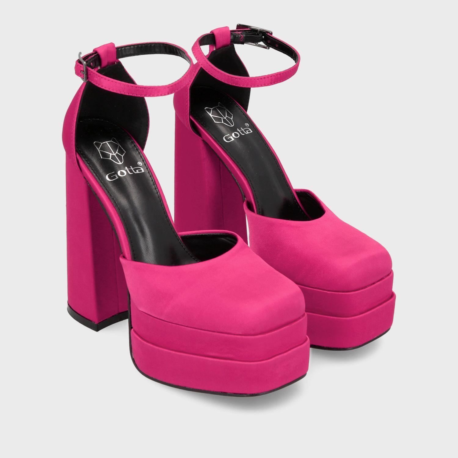 Sandalia Plataforma Fucsia Mujer 25910 Gotta-2