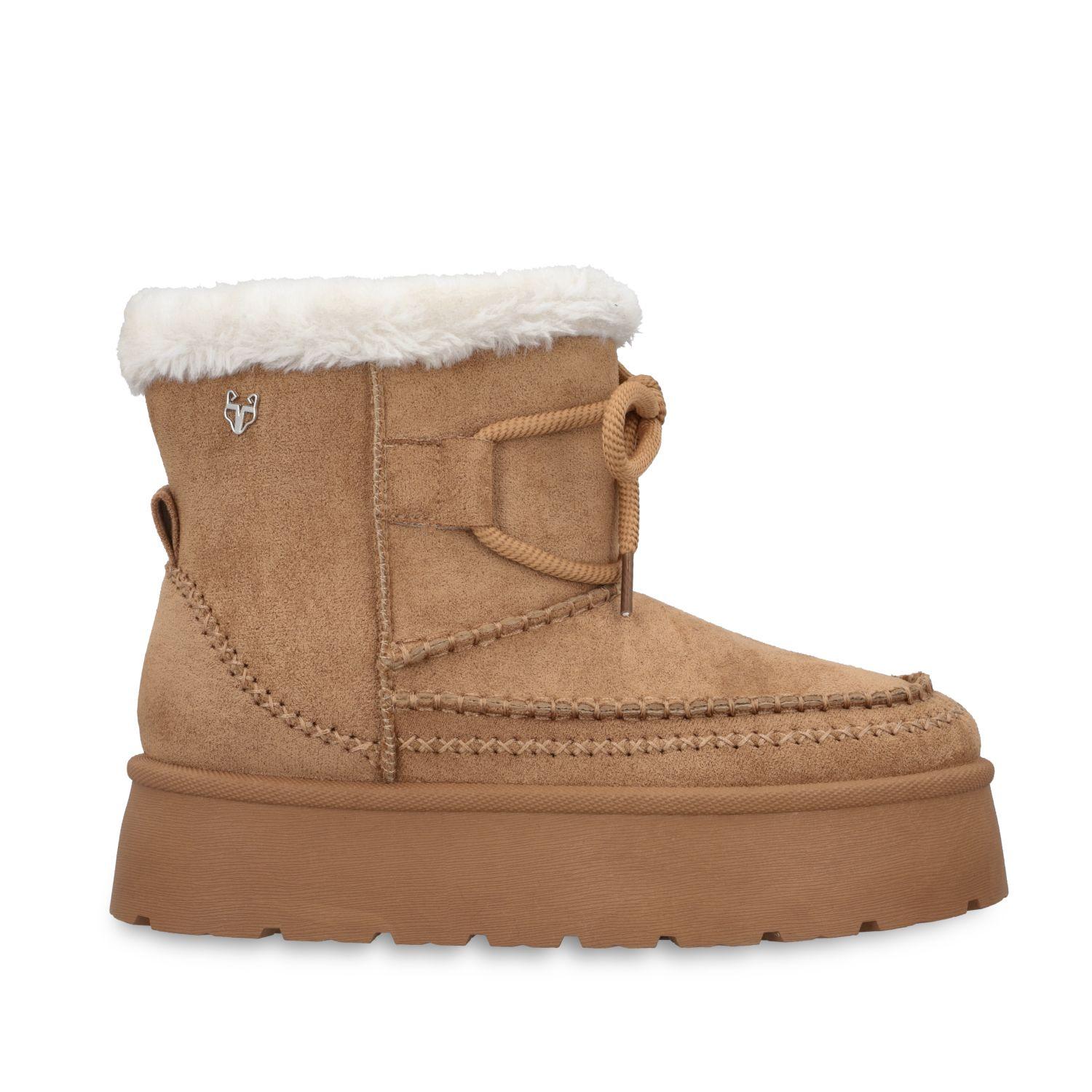 Botin Plataforma Camel Mujer 481158 Gotta-0
