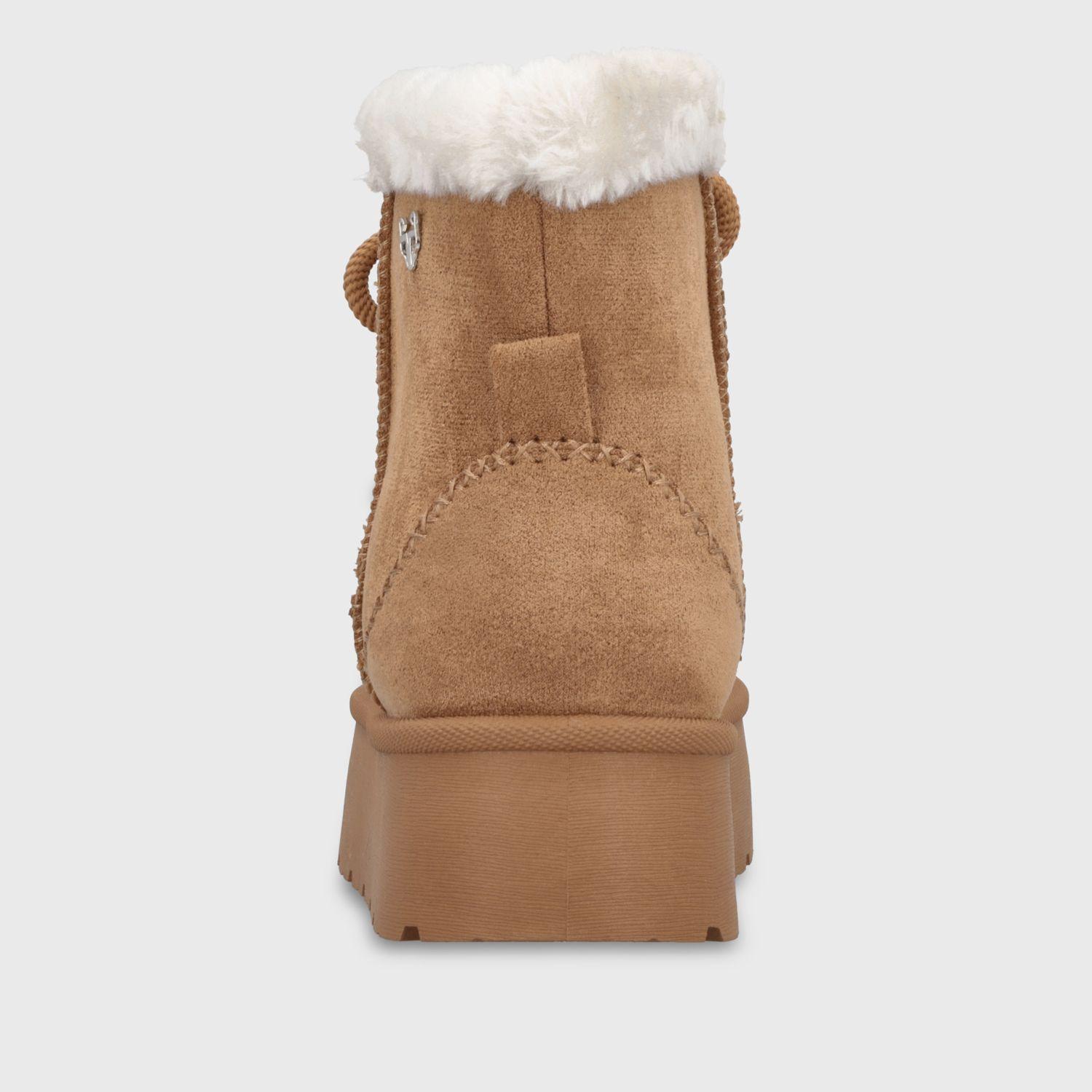Botin Plataforma Camel Mujer 481158 Gotta-4